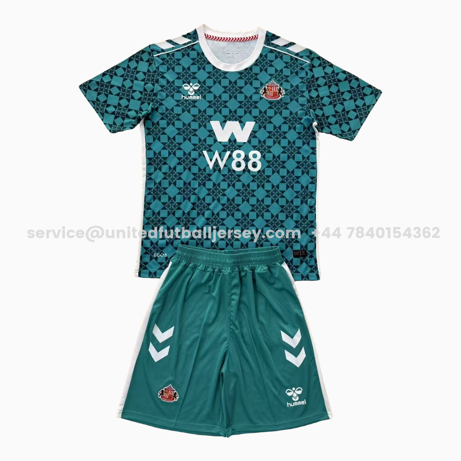 unitedfutballjersey-Sunderland 25-26 Green Goalkeeper Men's Adult Jersey Set - Fans Version