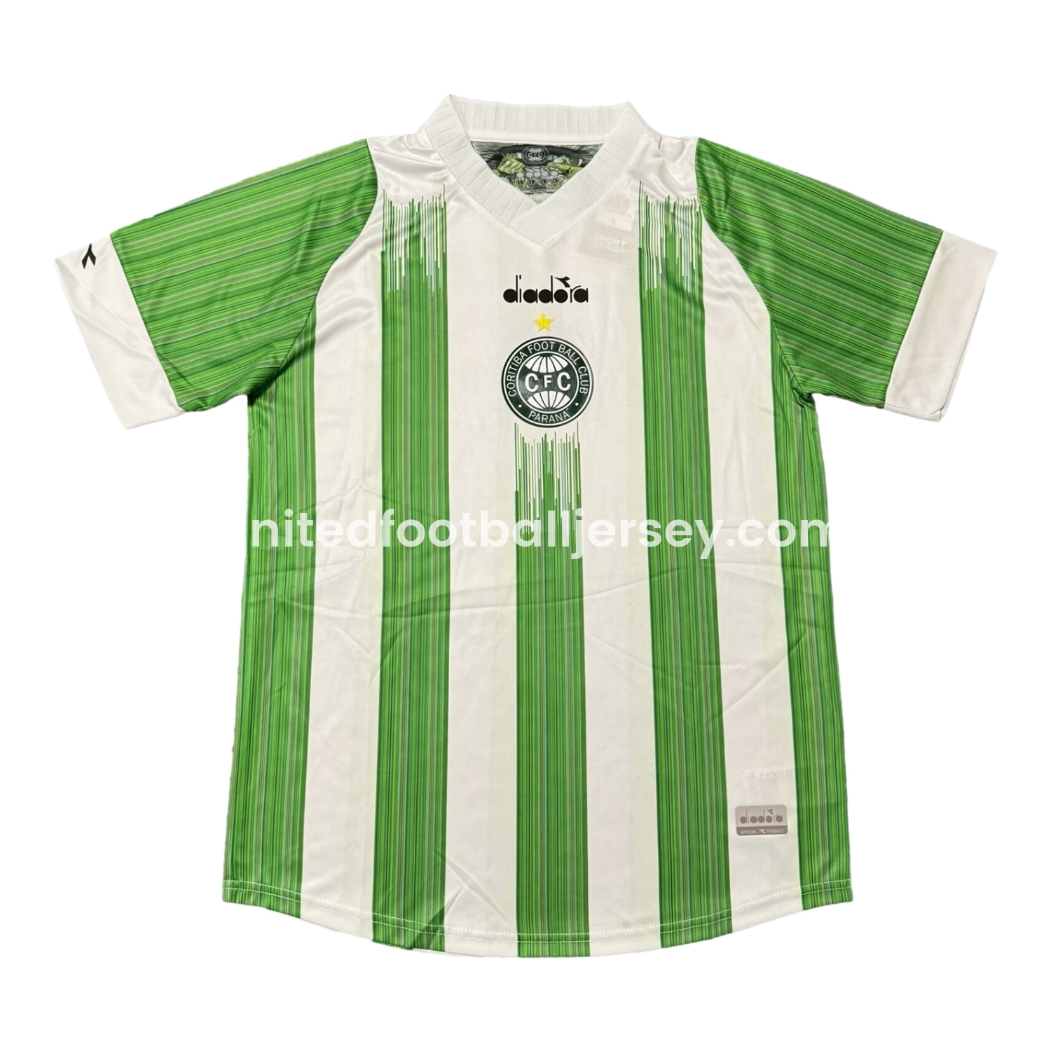 unitedfutballjersey-Coritiba 24-25 Home Unsponsored Jersey - Fans Version