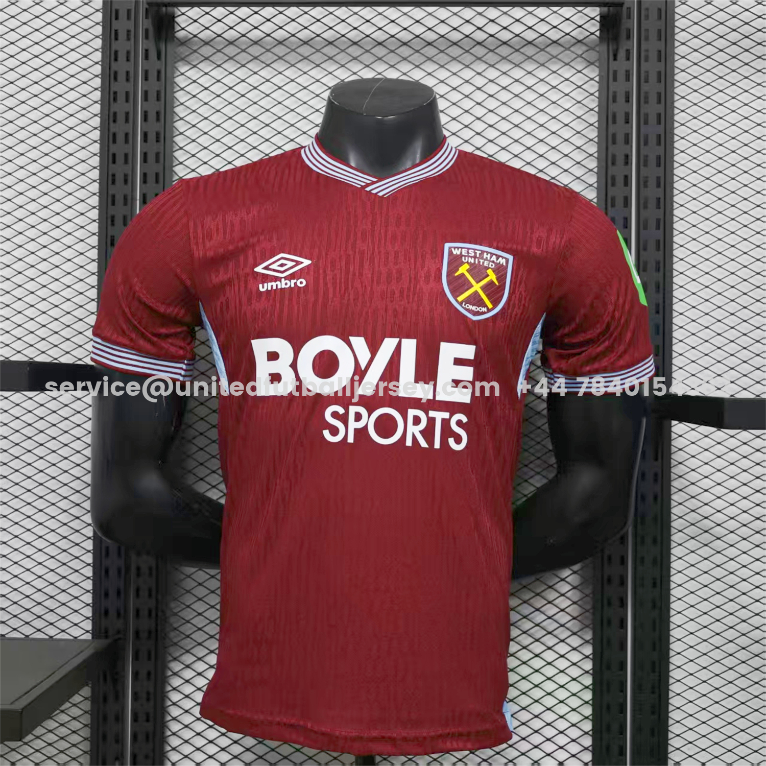 unitedfutballjersey-West Ham United 25-26 Home Jersey - Player Version