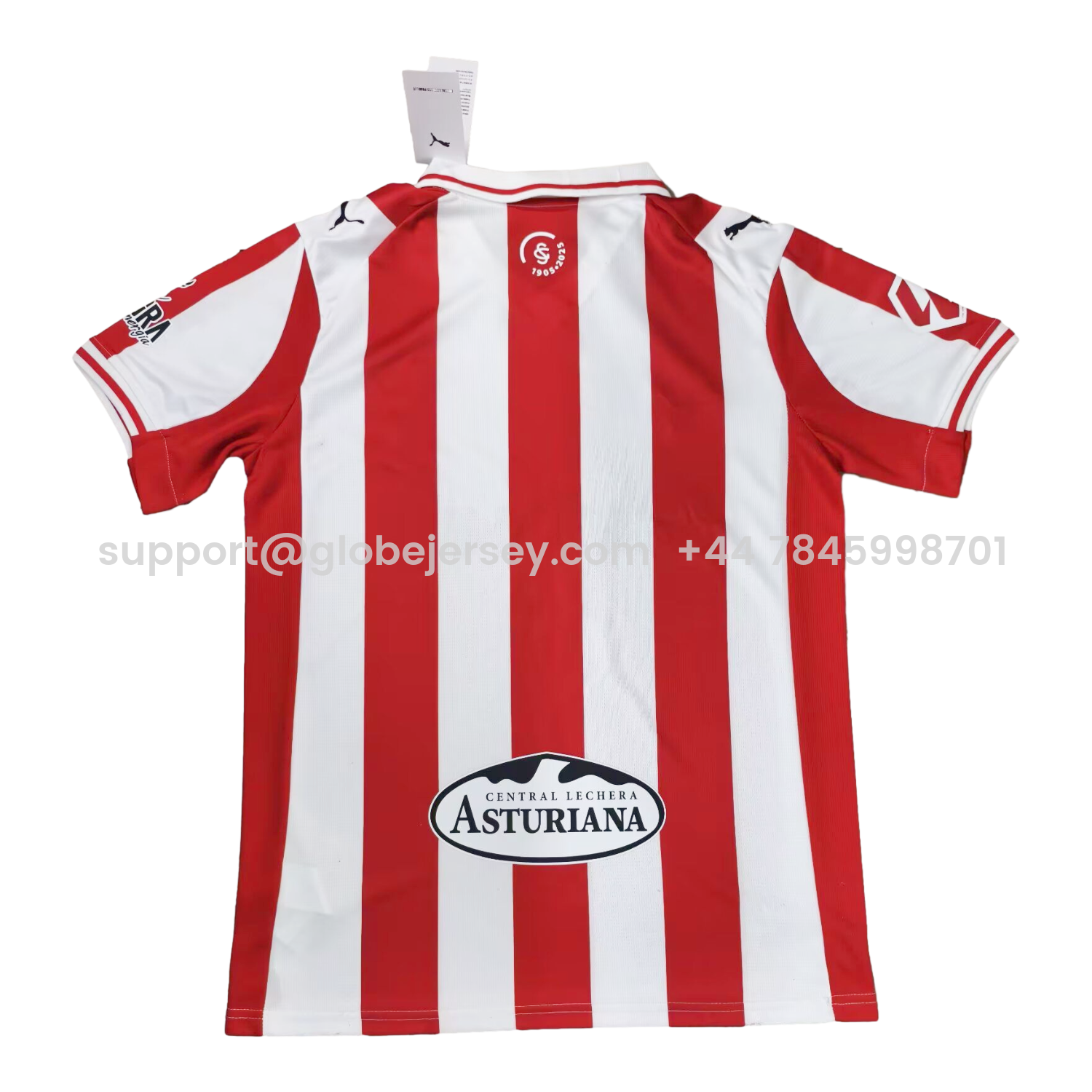 GlobeJersey-Sporting Gijon 25-26 Home Jersey - Fans Version