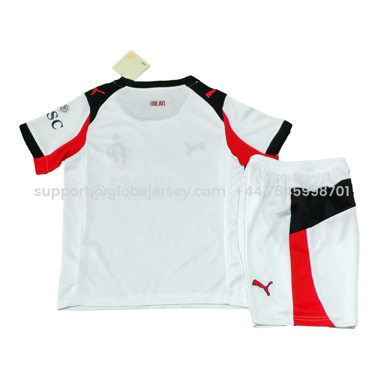 GlobeJersey-AC Milan 25-26 Away White Kids Kit