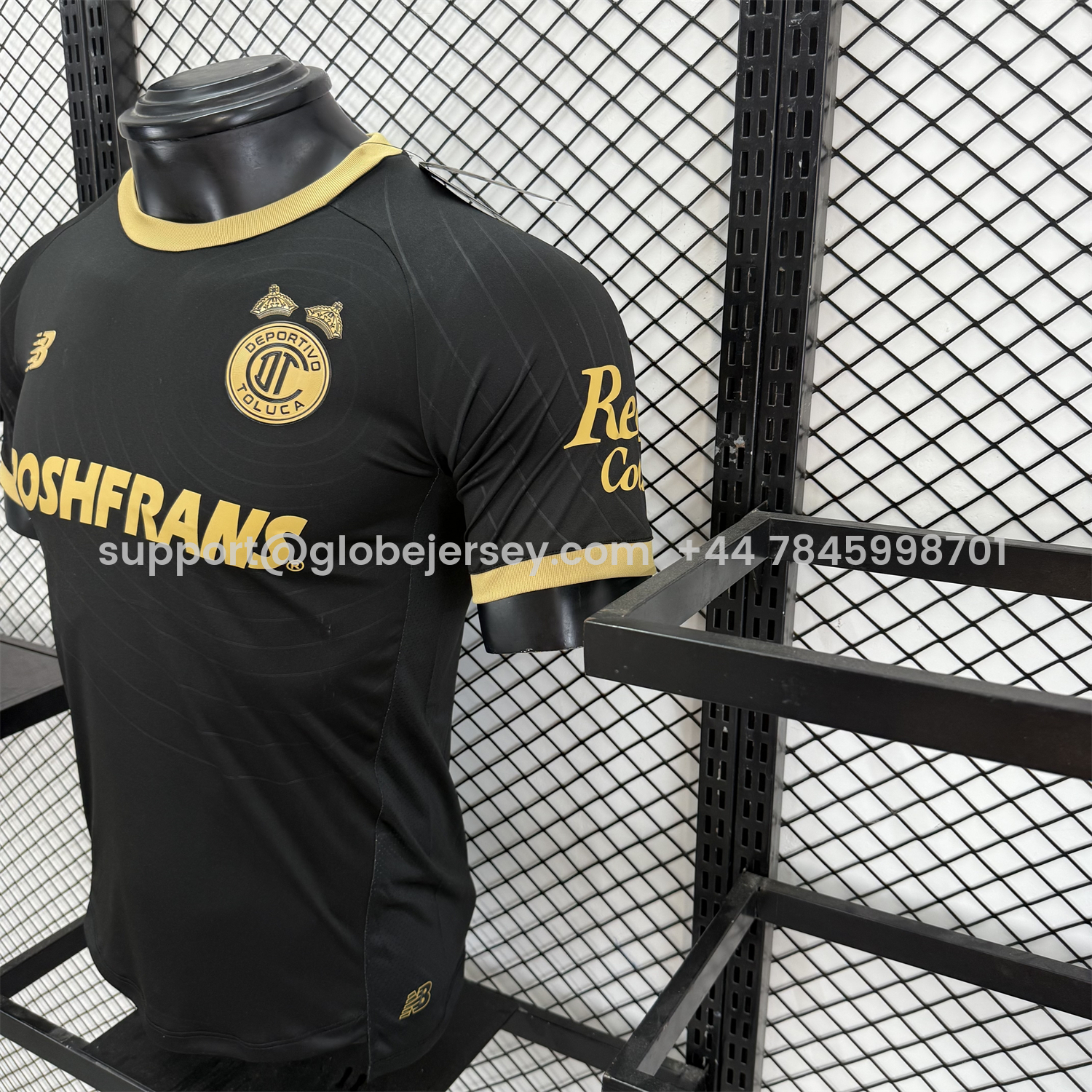 GlobeJersey-【The Double Winners】Toluca 25-26 Black Special Jersey - Player Version