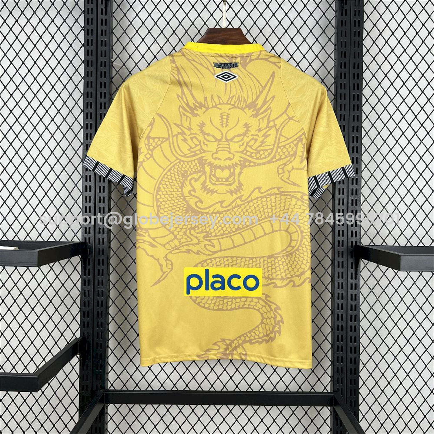 GlobeJersey-Santos 25-26 Yellow Special Jersey with Sponsors - Fans Version