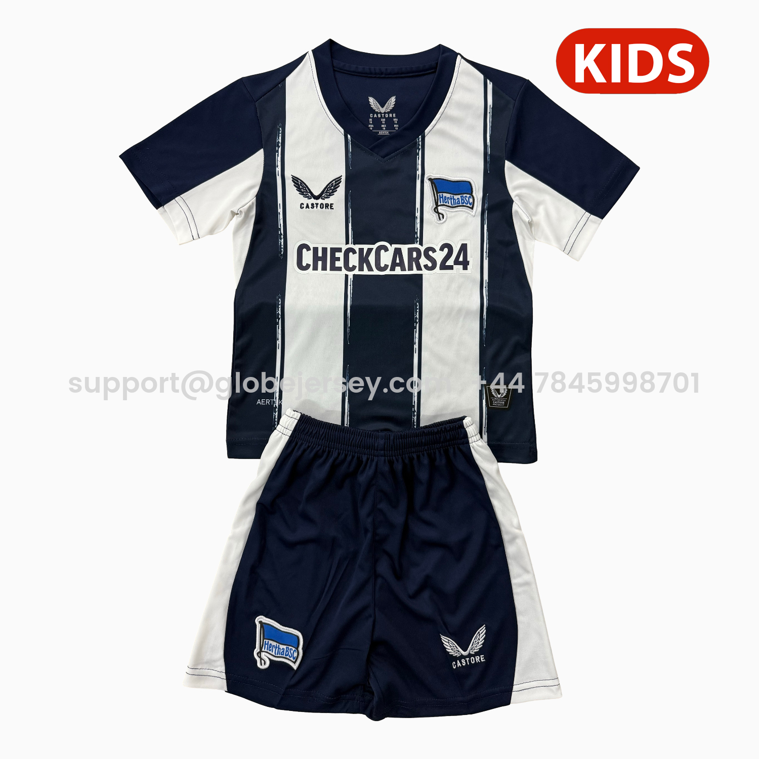 GlobeJersey-Hertha BSC 25-26 Home Kids Kit