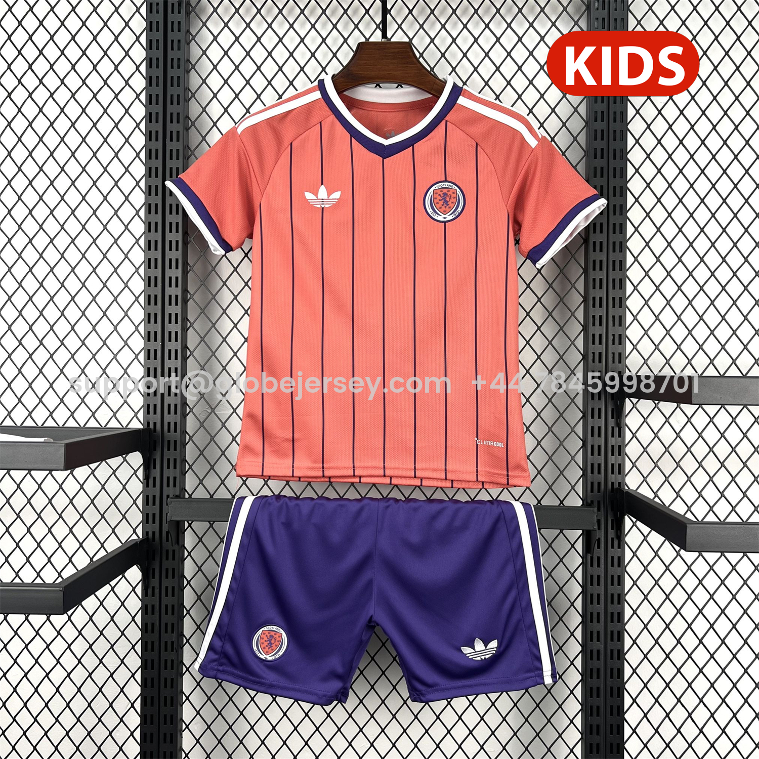 GlobeJersey-S-c-o.t l.a-n.d 2026 Away Kids Kit