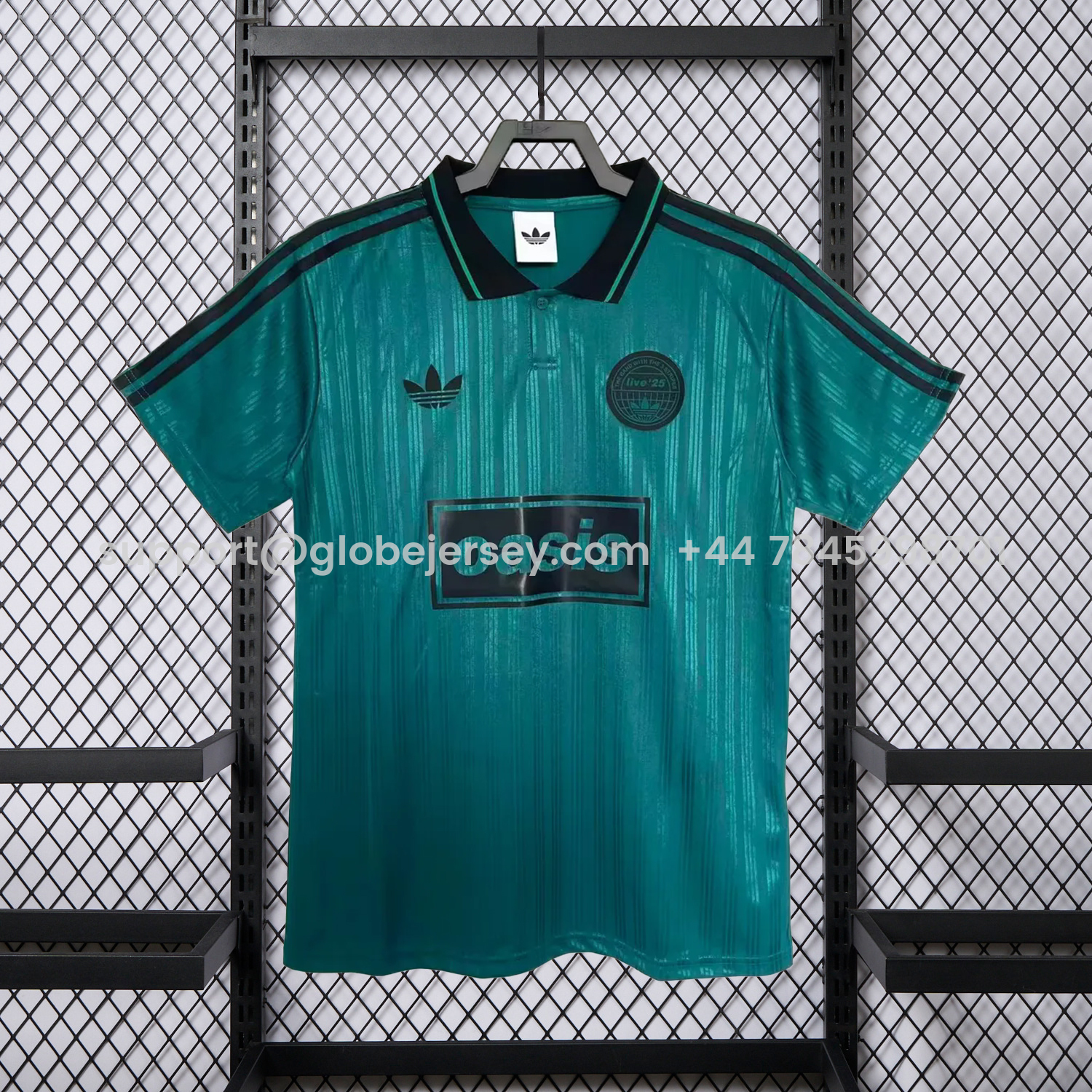 GlobeJersey-Bohemian 25-26 Oasis Originals Tour Dark Green Jersey With Number 25 - Fans Version