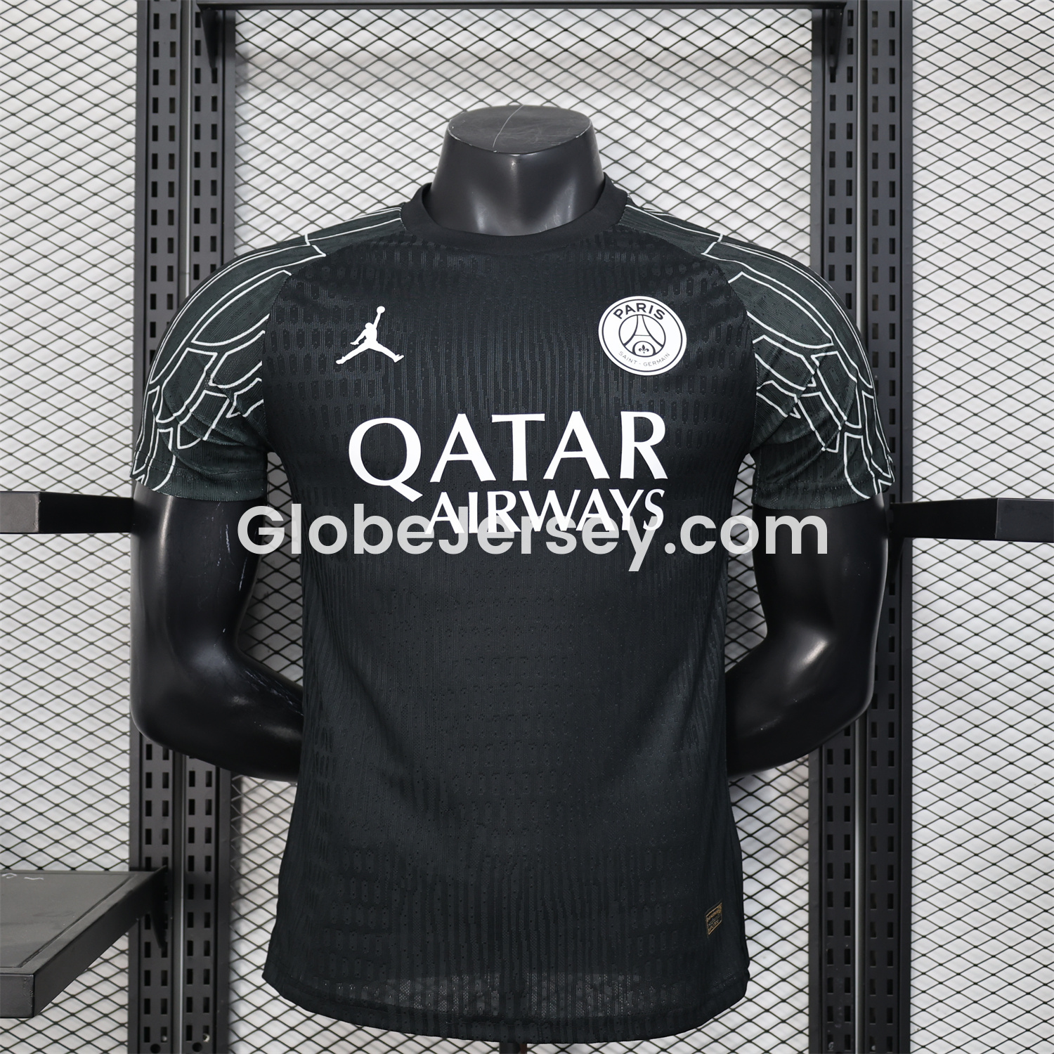 GlobeJersey-Paris Saint-Germain PSG 25-26 JD Black Special Jersey - Player Version