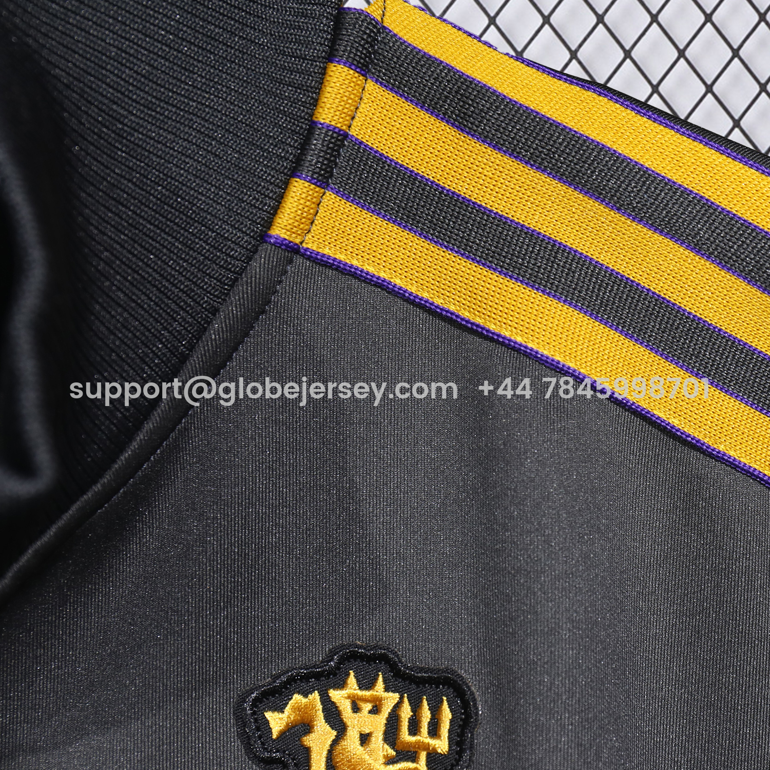 GlobeJersey-Manchester United 25-26 Pure Color Training Set - Black Top and Black Pants