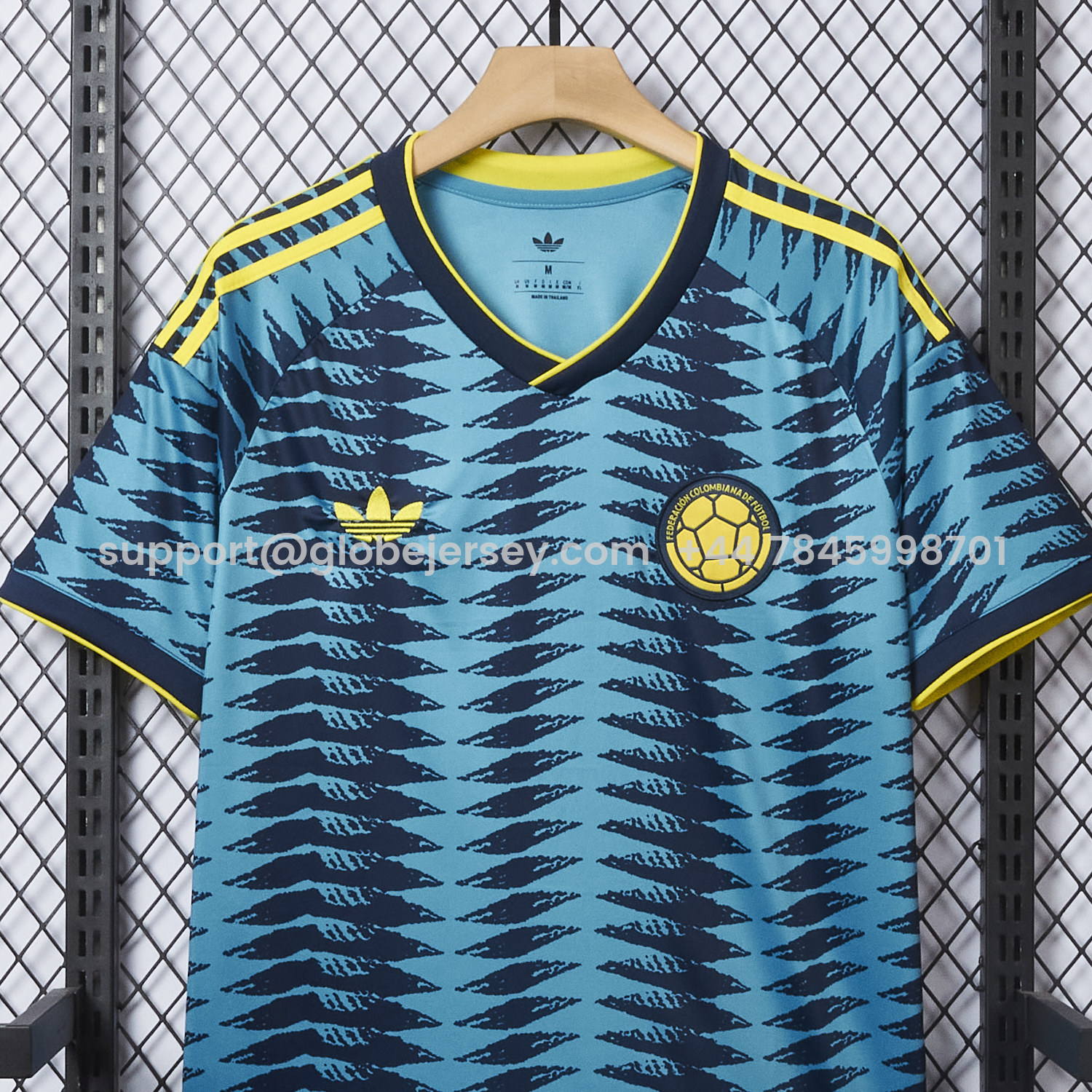 GlobeJersey-Colombia 2026 Away Blue Jersey - Fans Version