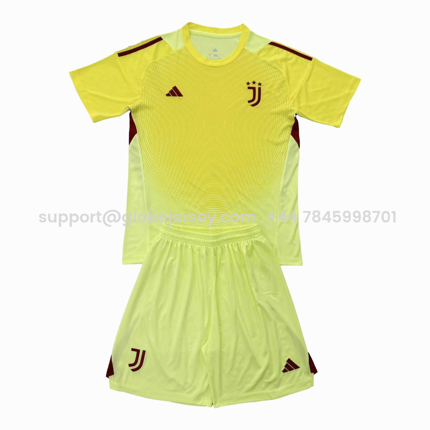 GlobeJersey-Juventus 25-26 Yellow Goalkeeper Men's Adult Jersey Set - Fans Version