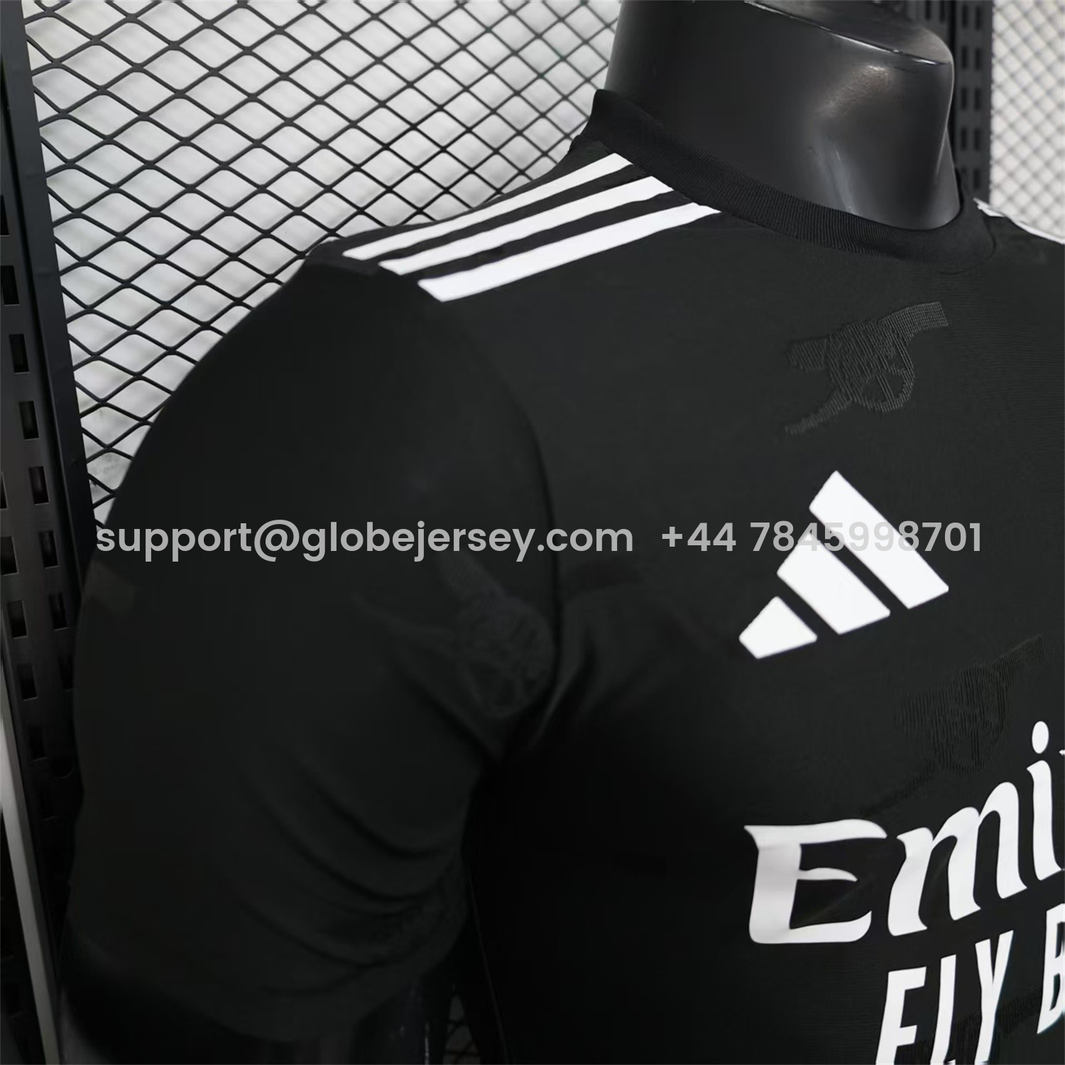 GlobeJersey-Arsenal 25-26 Pure Black Special Jersey - Player Version