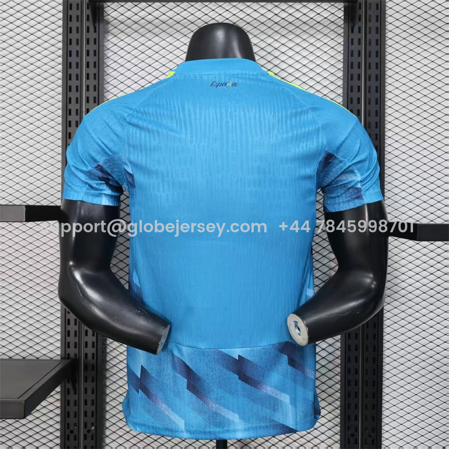 GlobeJersey-Spain 2026 Blue Goalkeeper Jersey - Player Version