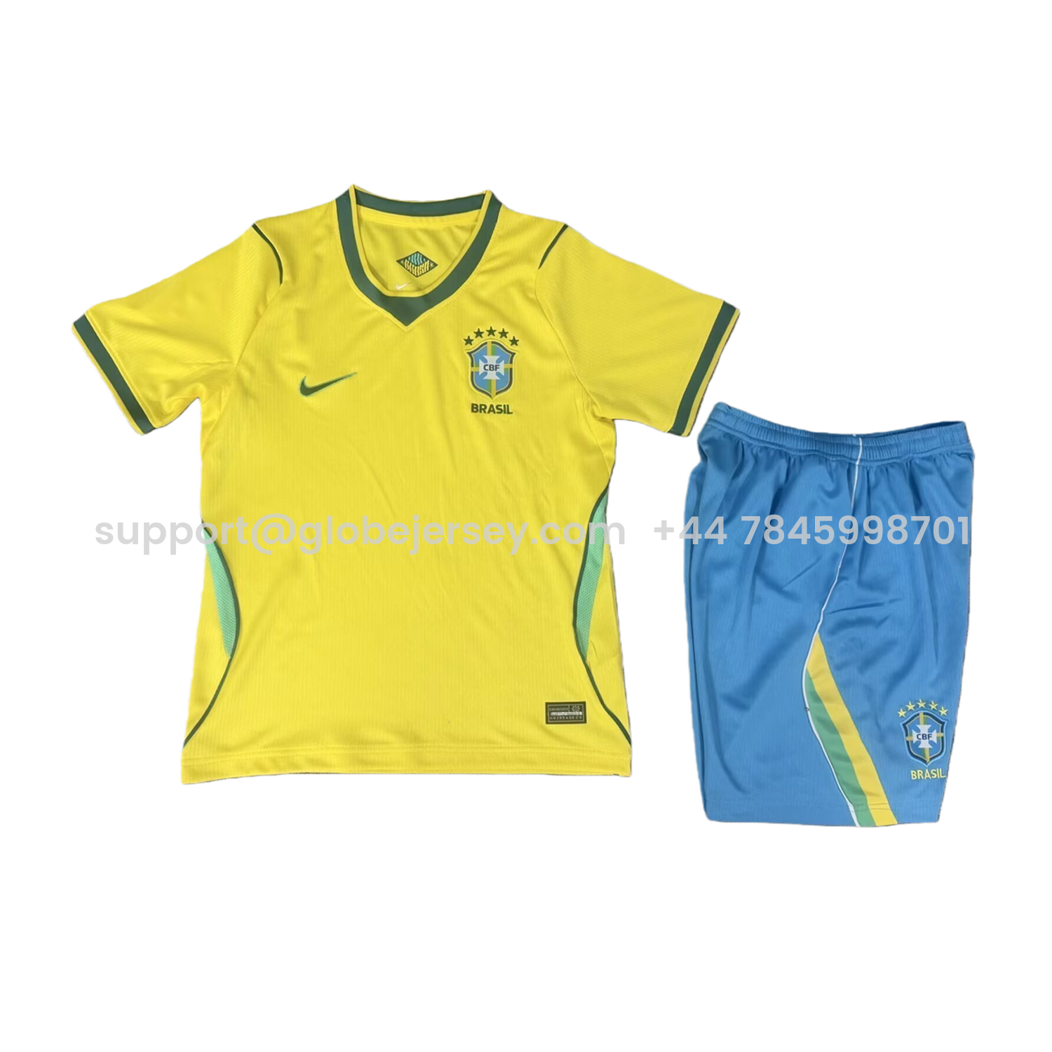 GlobeJersey-Brazil 2026 Home Kids Kit