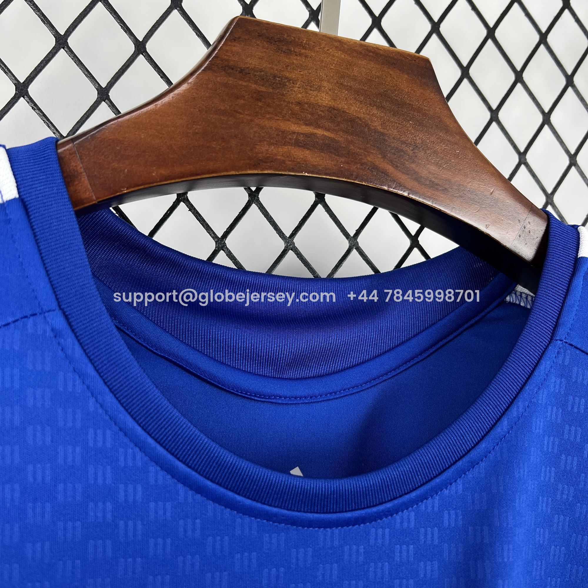 GlobeJersey-Cruzeiro 25-26 Pre-Match Ocean Blue Training Vest - Fans Version