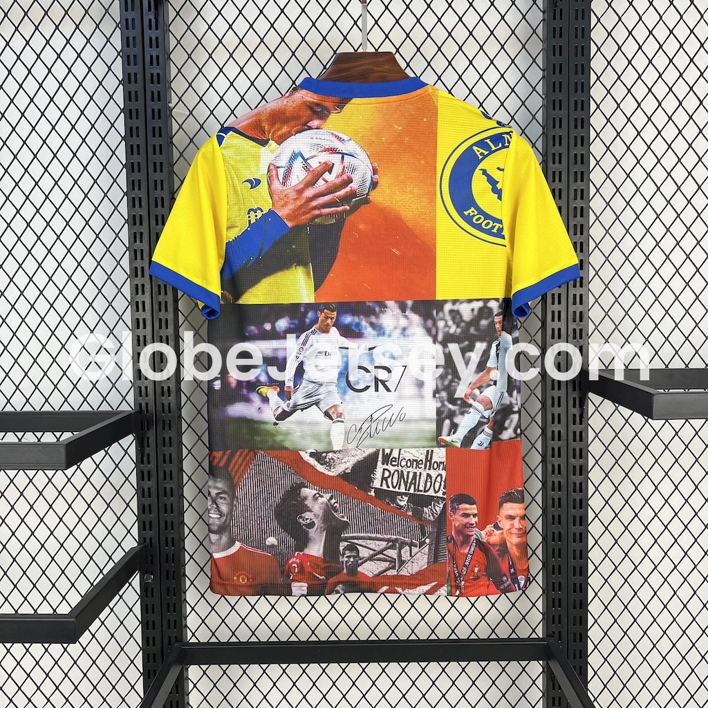 GlobeJersey-Cristiano Ronaldo Career Commemorative Moments Jigsaw Puzzle Jersey - Fans Version - Real Madrid Manchester United Juventus Portugal Al Nassr