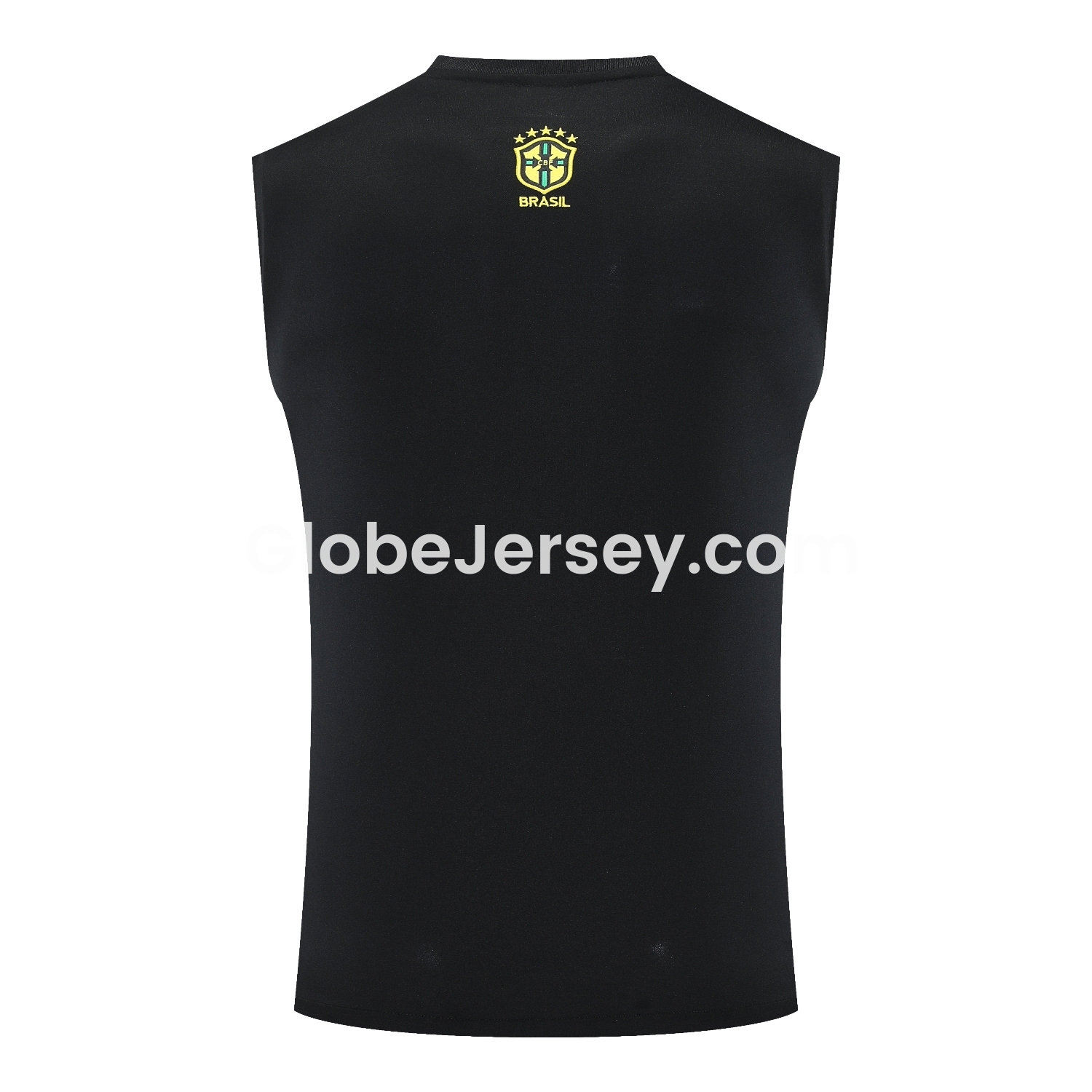 GlobeJersey-Brazil 25-26 Blue Jesus Statue Vest Training Set - Blue Vest & Black Shorts