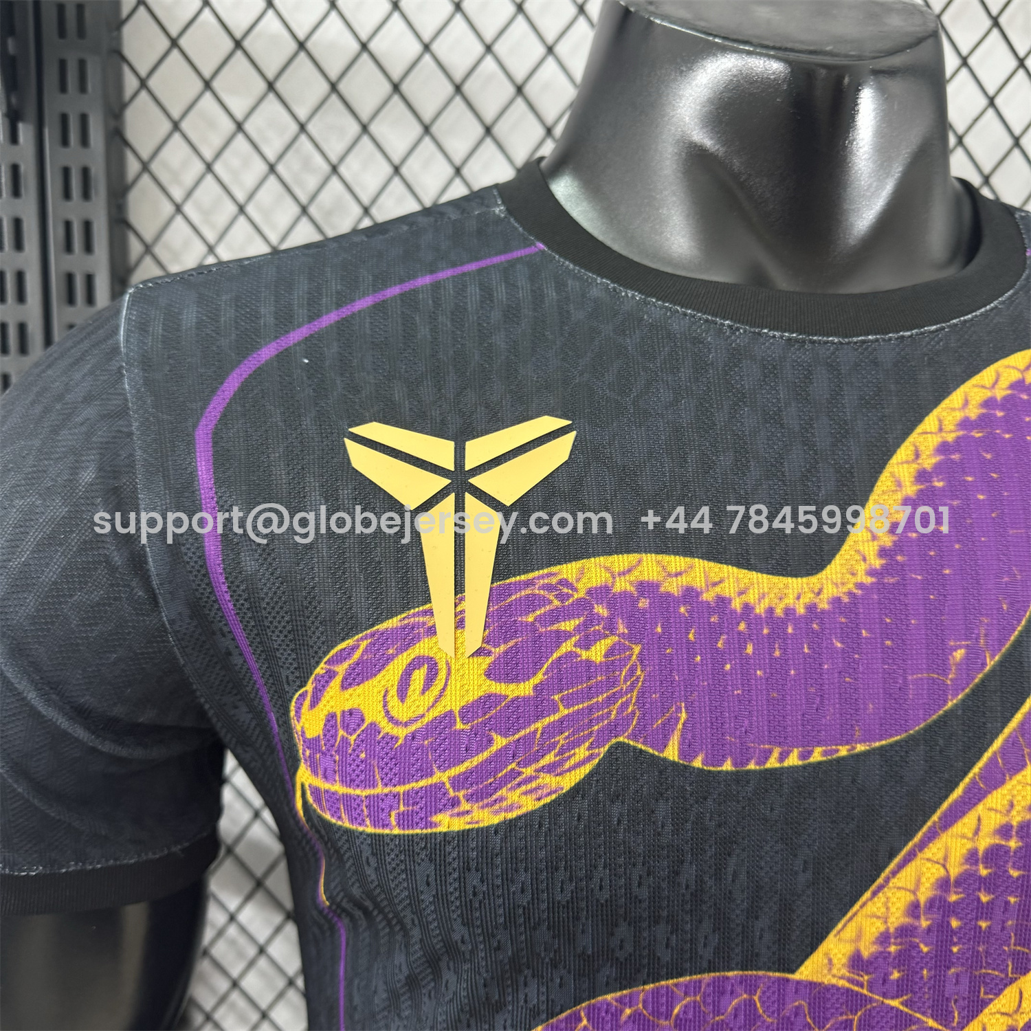 GlobeJersey-Barcelona 25-26 Purple Mamba Snake Black Special Jersey - Player Version