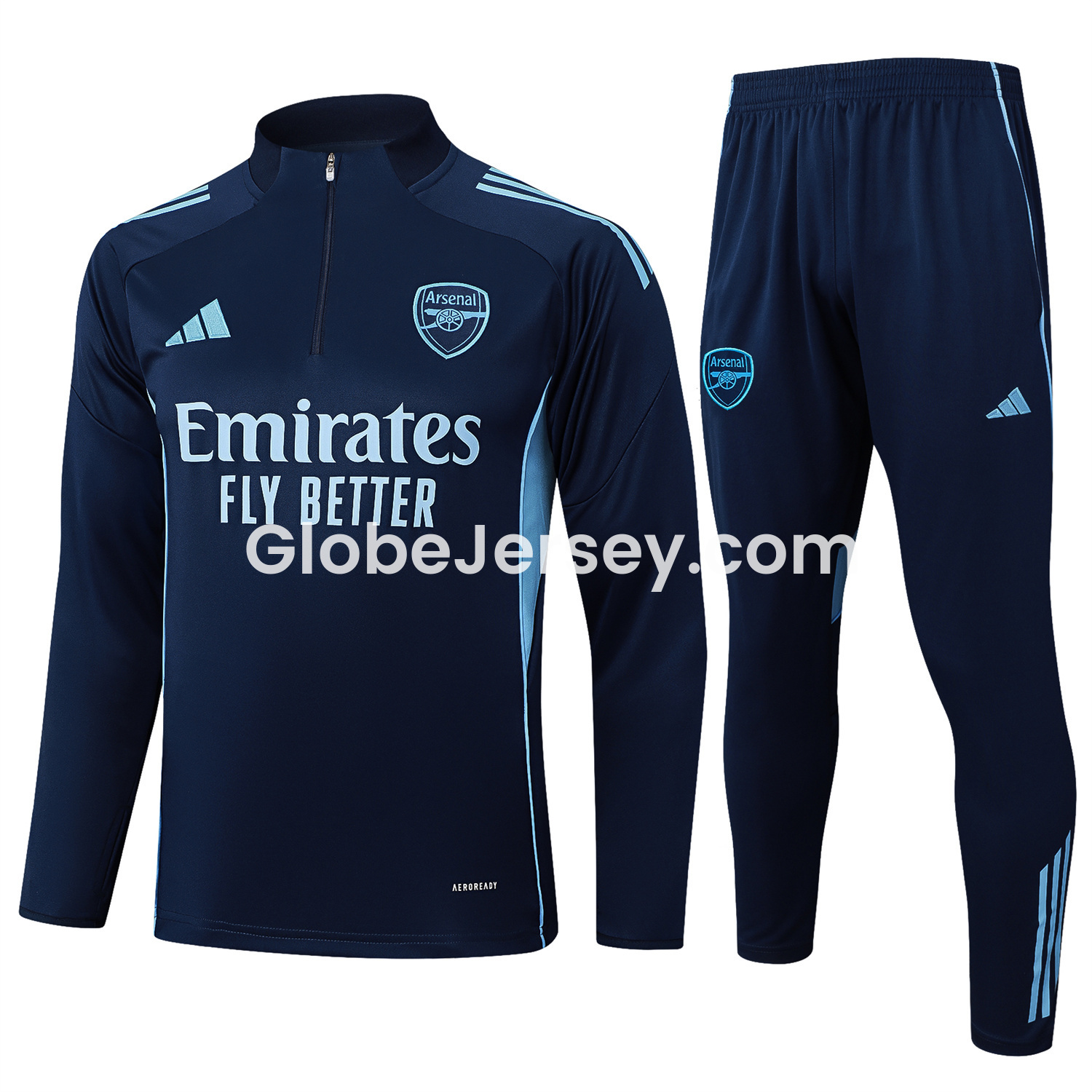 GlobeJersey-Arsenal 25-26 Long Sleeve Training Set - Deep Blue