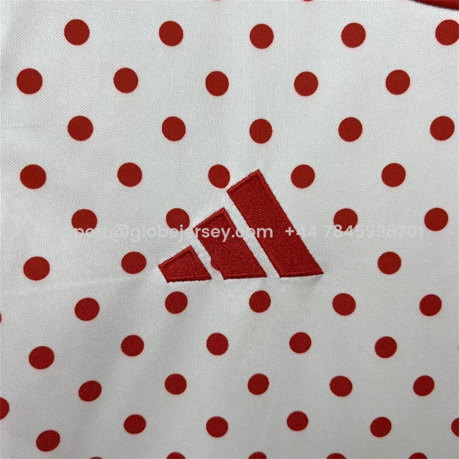 GlobeJersey-Sevilla 25-26 Red Points White Training Jersey - Fans Version