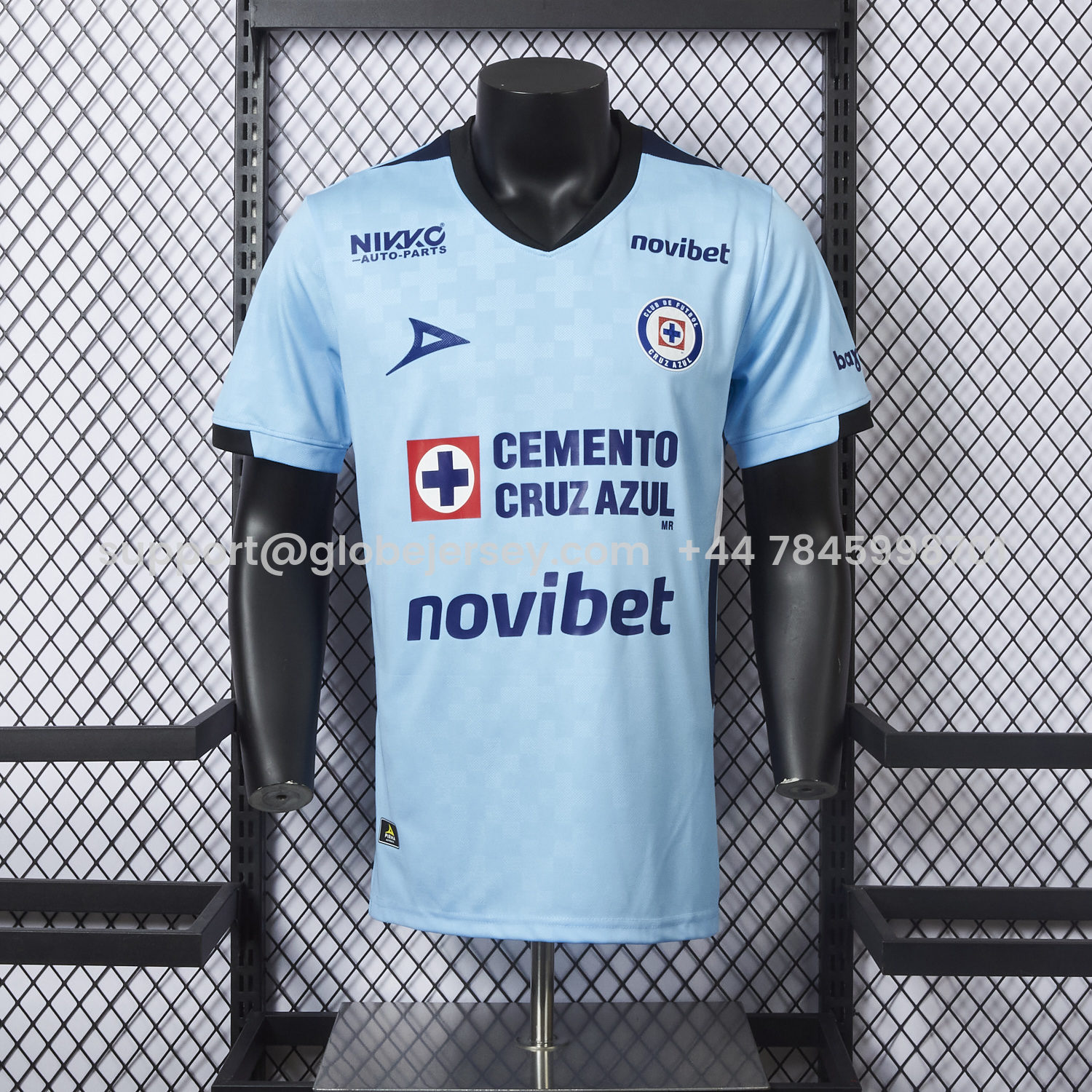 GlobeJersey-Cruz Azul 25-26 Goalkeeper Blue Jersey - Player Version