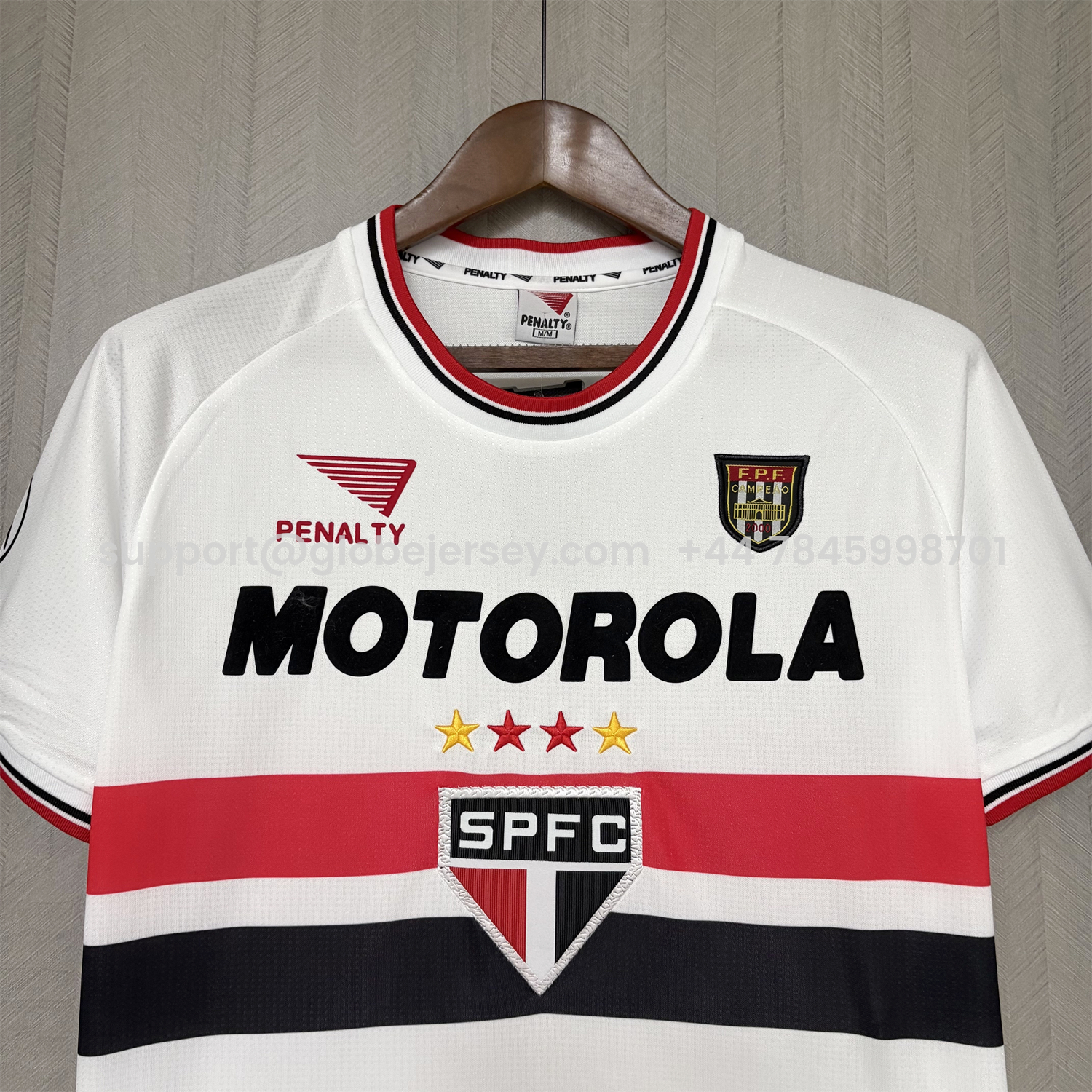 GlobeJersey-Retro Sao Paulo 2001 Home Jersey