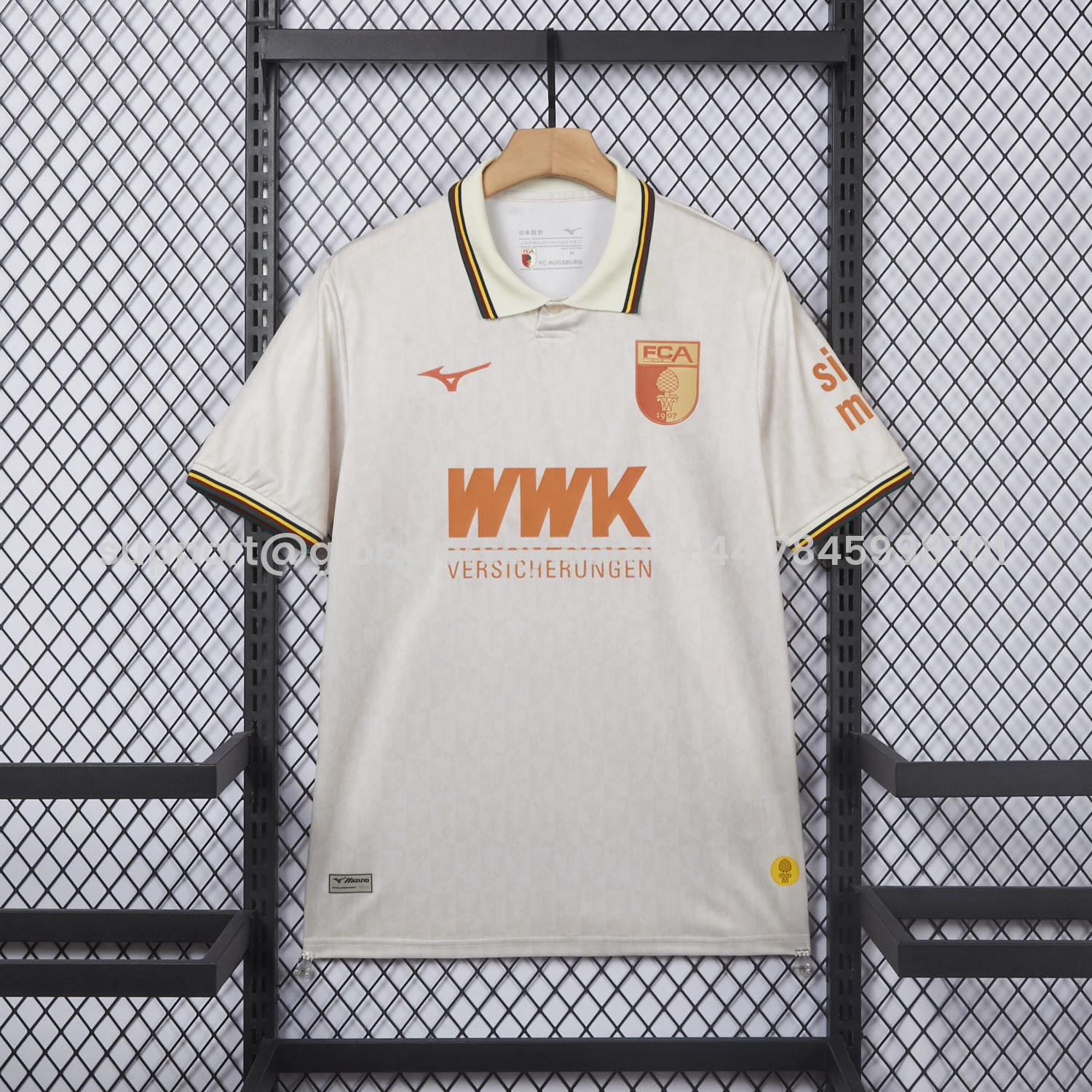 GlobeJersey-Augsburg 25-26 Pale Yellow Special Jersey - Fans Version