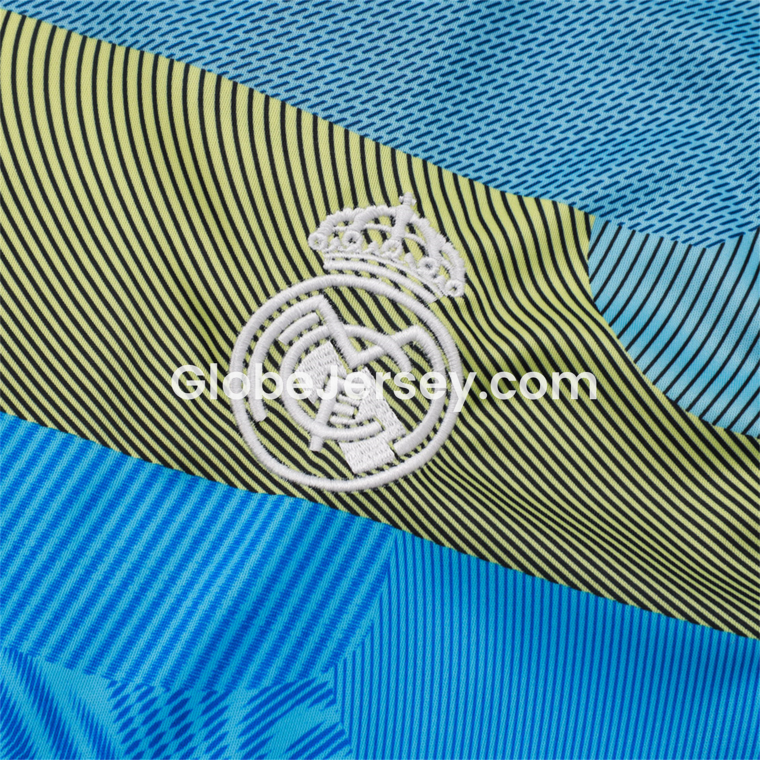 GlobeJersey-Real Madrid 25-26 Vest Training Set - Blue-Gray Camouflage Vest and Black Shorts