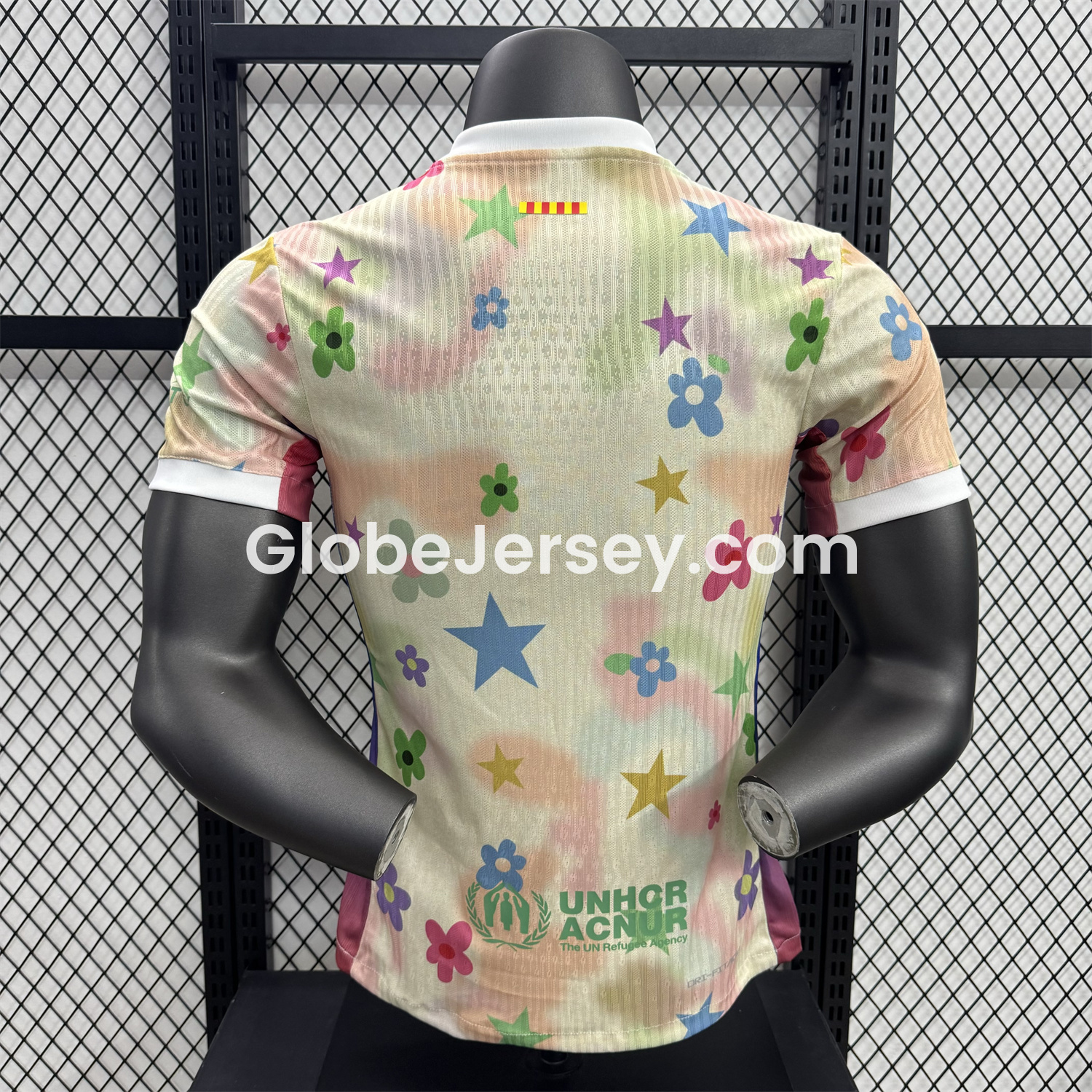 GlobeJersey-Barcelona 25-26 Golf Color Petals Special Yellow Jersey - Player Version