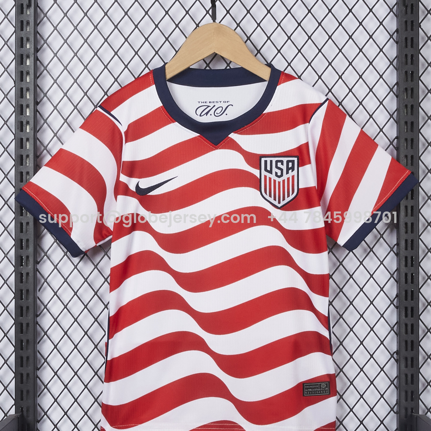 GlobeJersey-【Back Blank】United States USA 2026 Home Kids Kit