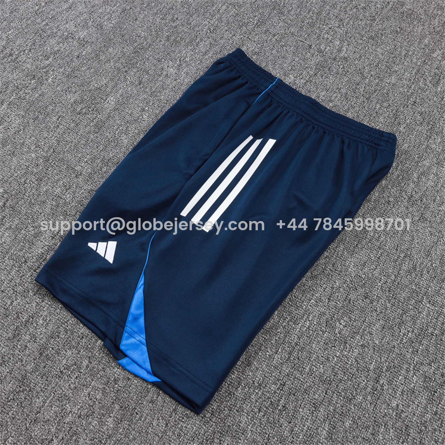 GlobeJersey-Real Madrid 25-26 Short-Sleeve Training Set - Royal Blue Vest & Shorts