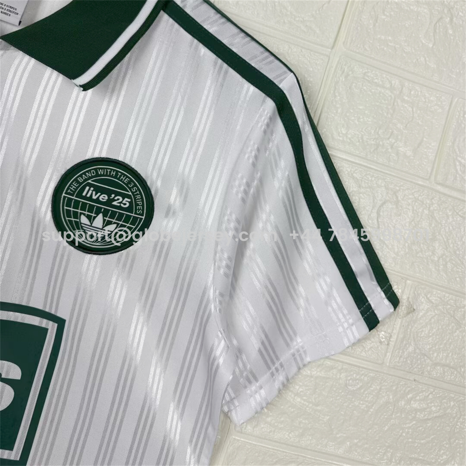 GlobeJersey-Bohemian 25-26 Oasis Originals Tour White Stripes Jersey - Fans Version