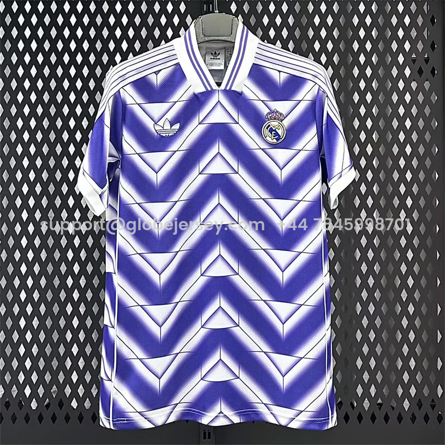 GlobeJersey-Real Madrid 25-26 Refracted Purple Light White Special Jersey - Fans Version