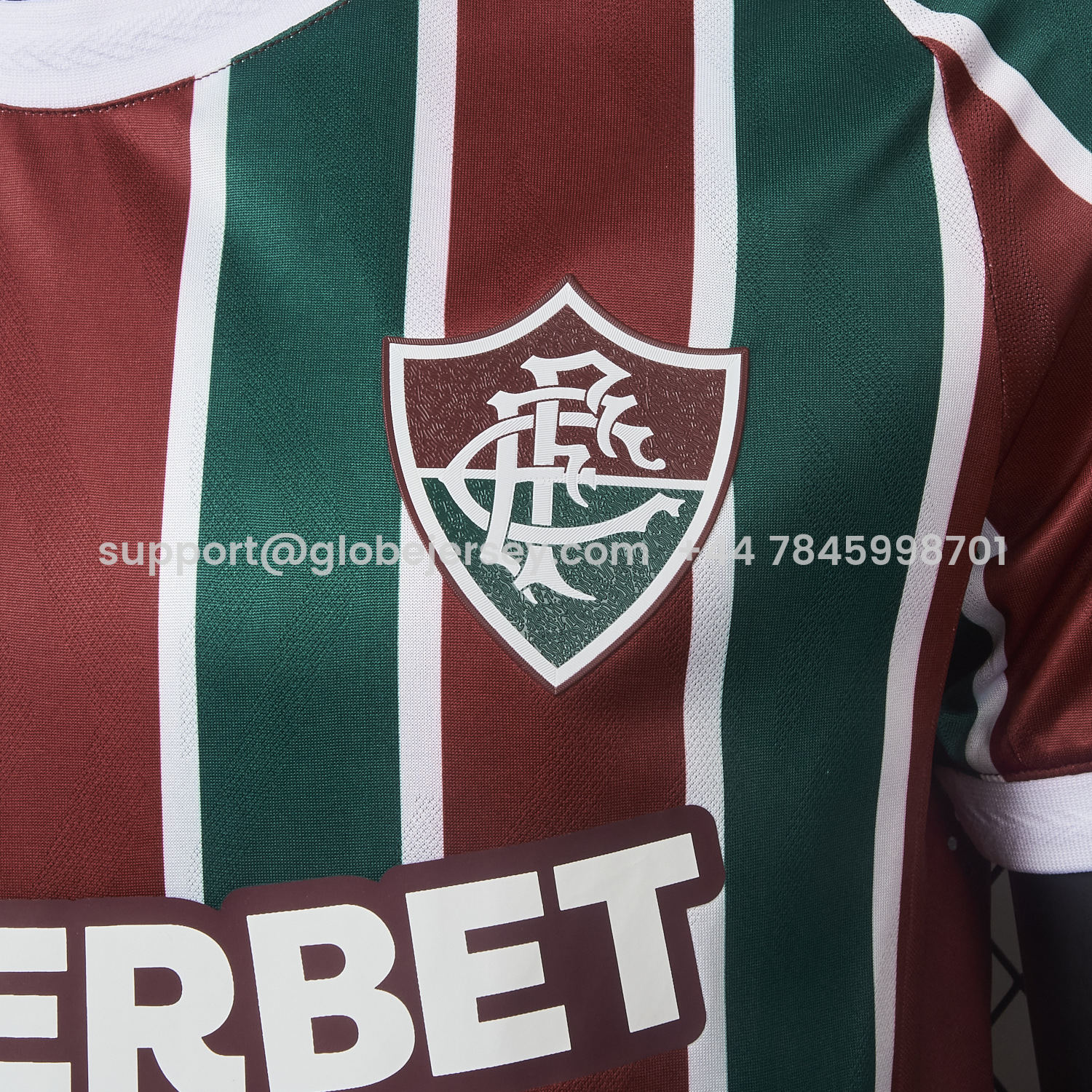GlobeJersey-Fluminense 25-26 Home Jersey With Chest Sponsor - Player Version