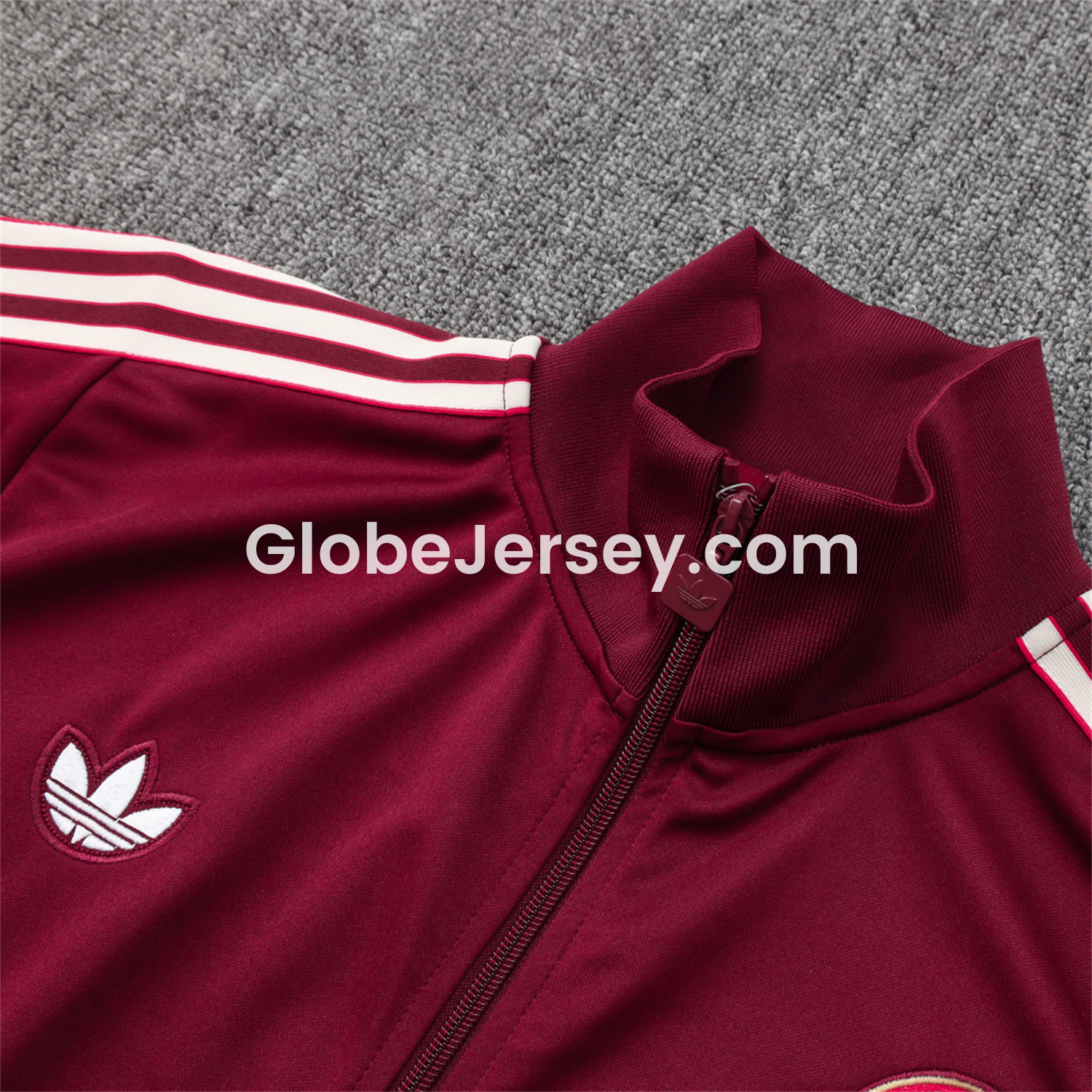 GlobeJersey-Bayern Munich 25-26 Originals Terrace Icon Jacket Training Tracksuit - Deep Red