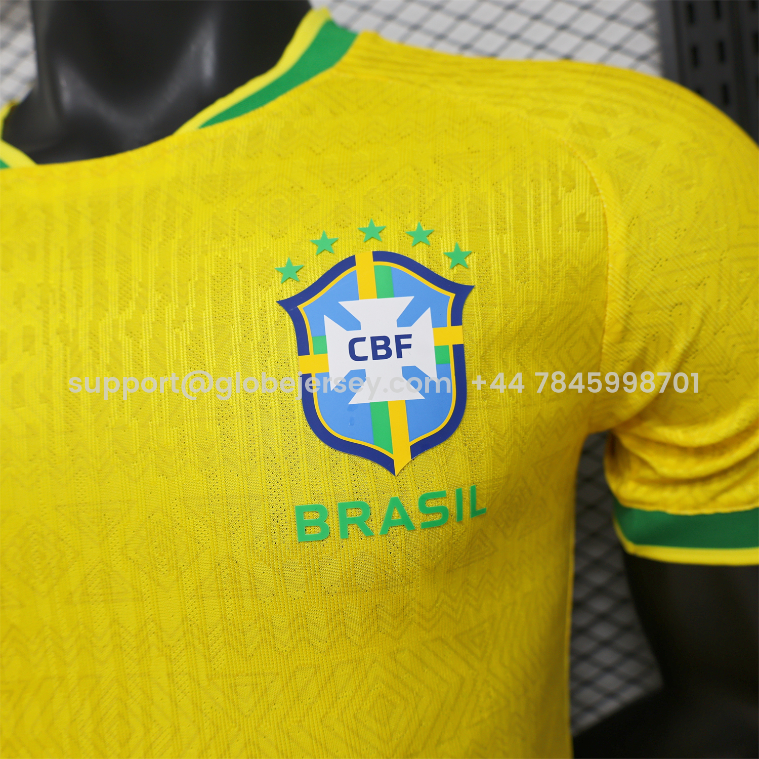 GlobeJersey-Brazil 2026 Green Edge Yellow Special Jersey - Player Version