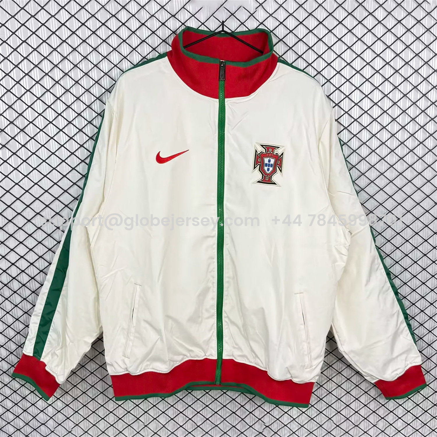 GlobeJersey-Retro Portugal 2010 White Windbreaker
