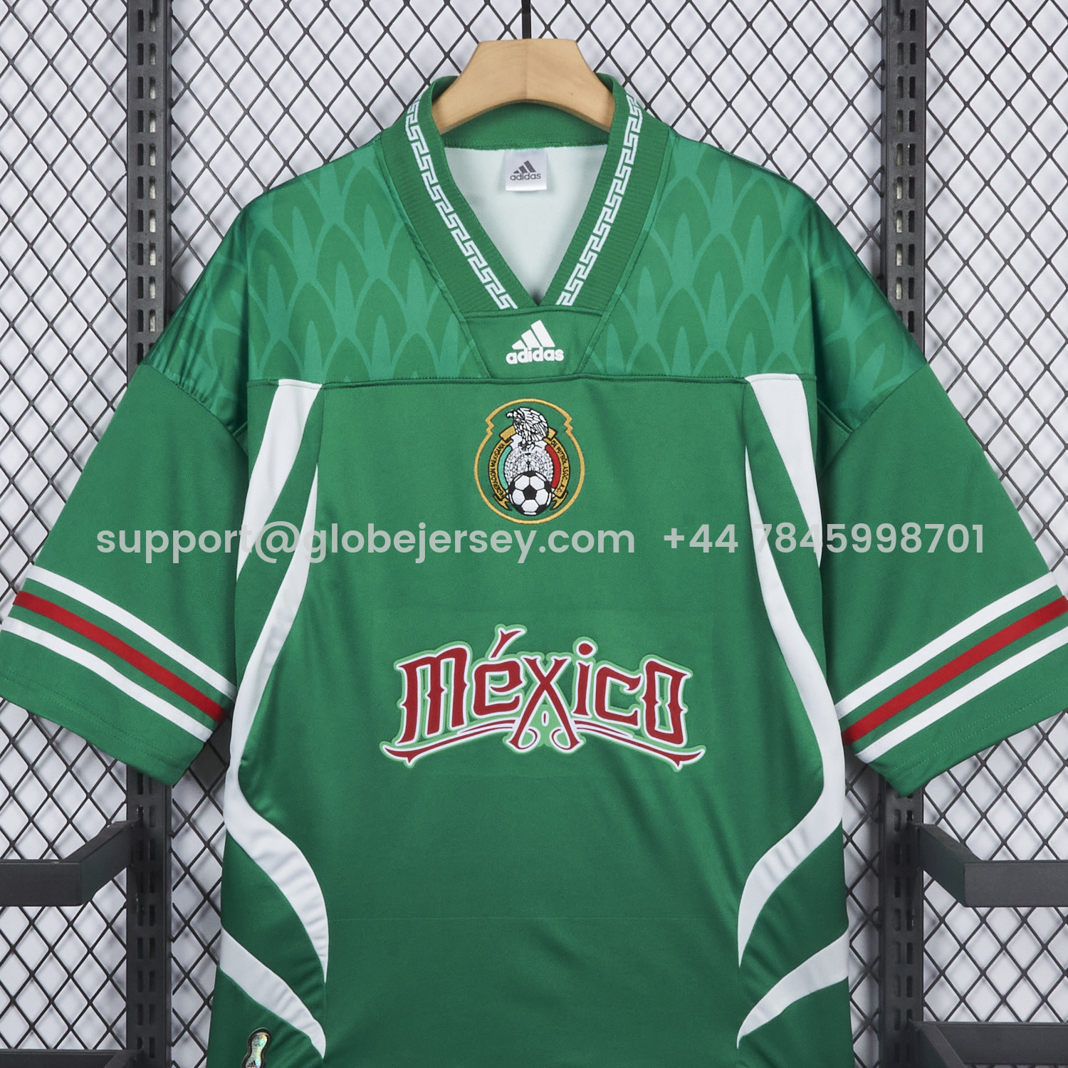 GlobeJersey-Mexico 2026 Retro Style Green Jersey - Fans Version
