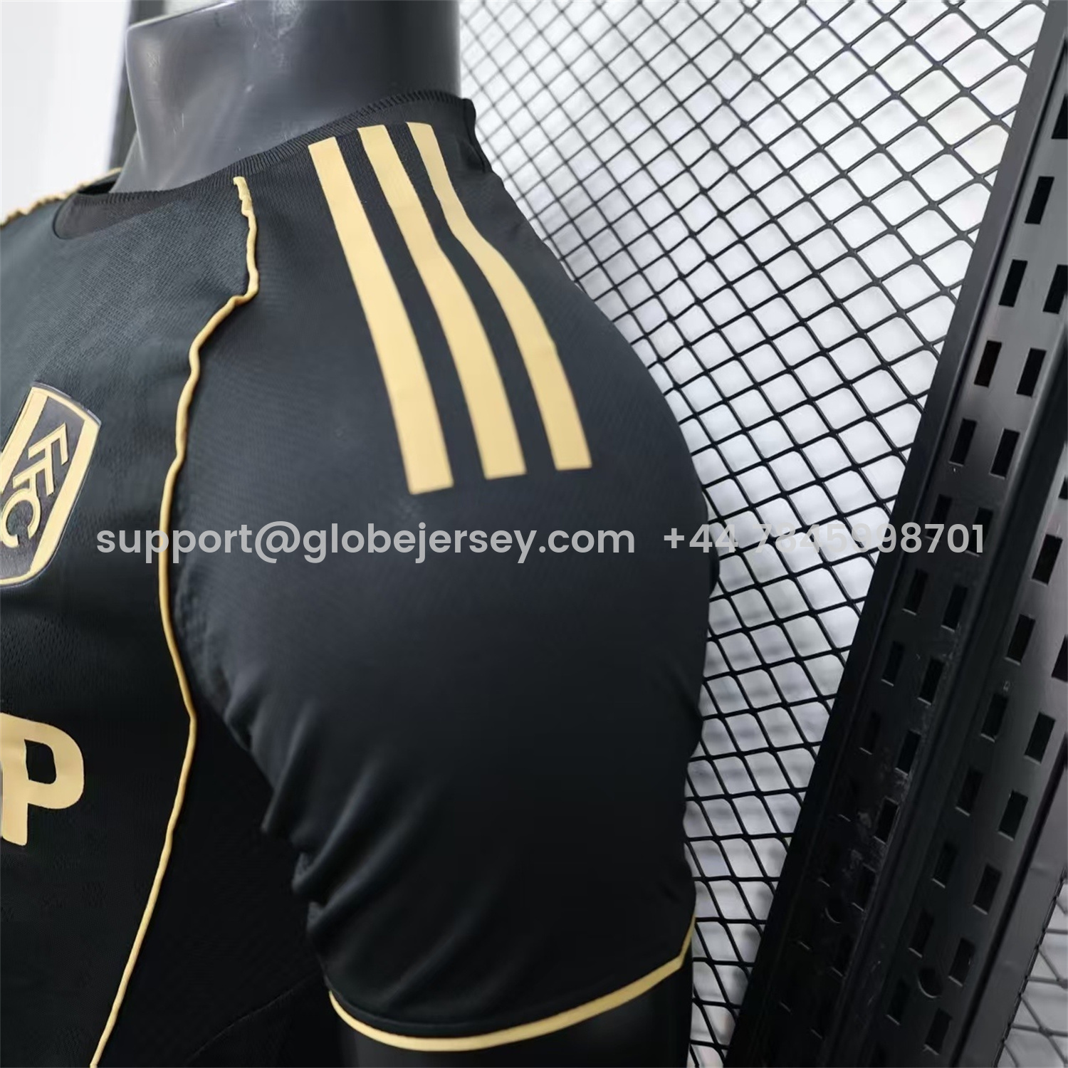 GlobeJersey-Fulham 25-26 Third Black Jersey - Player Version