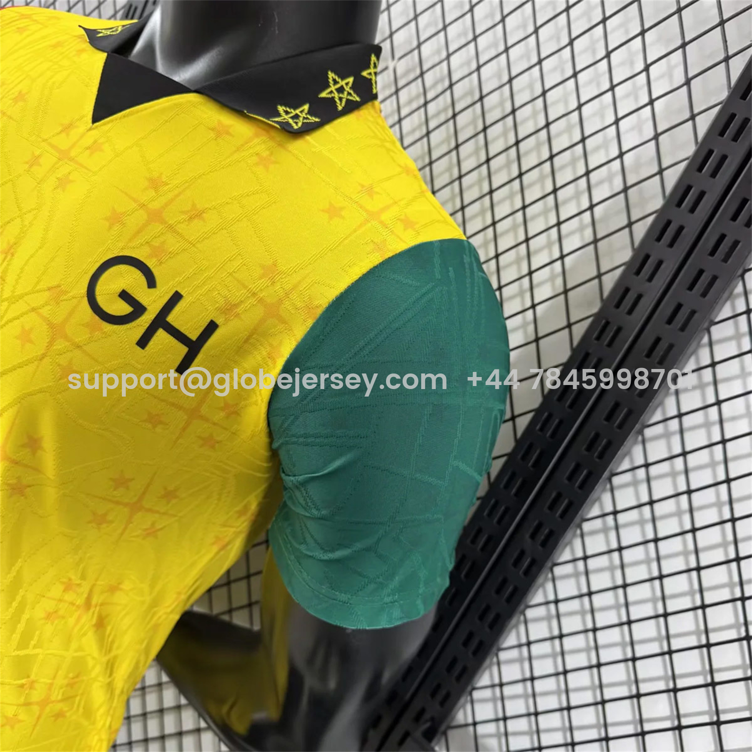GlobeJersey-Ghana 2026 Coat Of Arms Yellow Special Jersey - Player Version