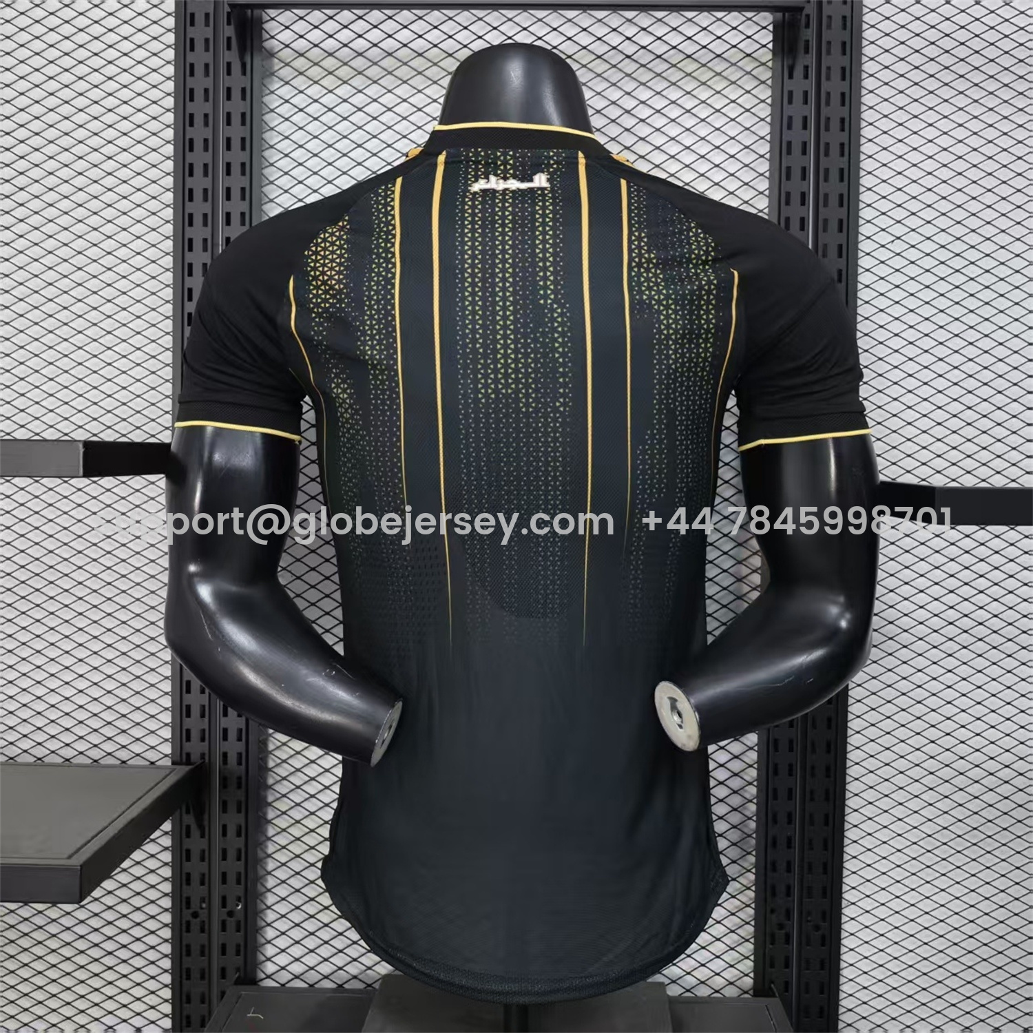 GlobeJersey-Algeria 2026 Black And Gold Special Jersey - Player Version