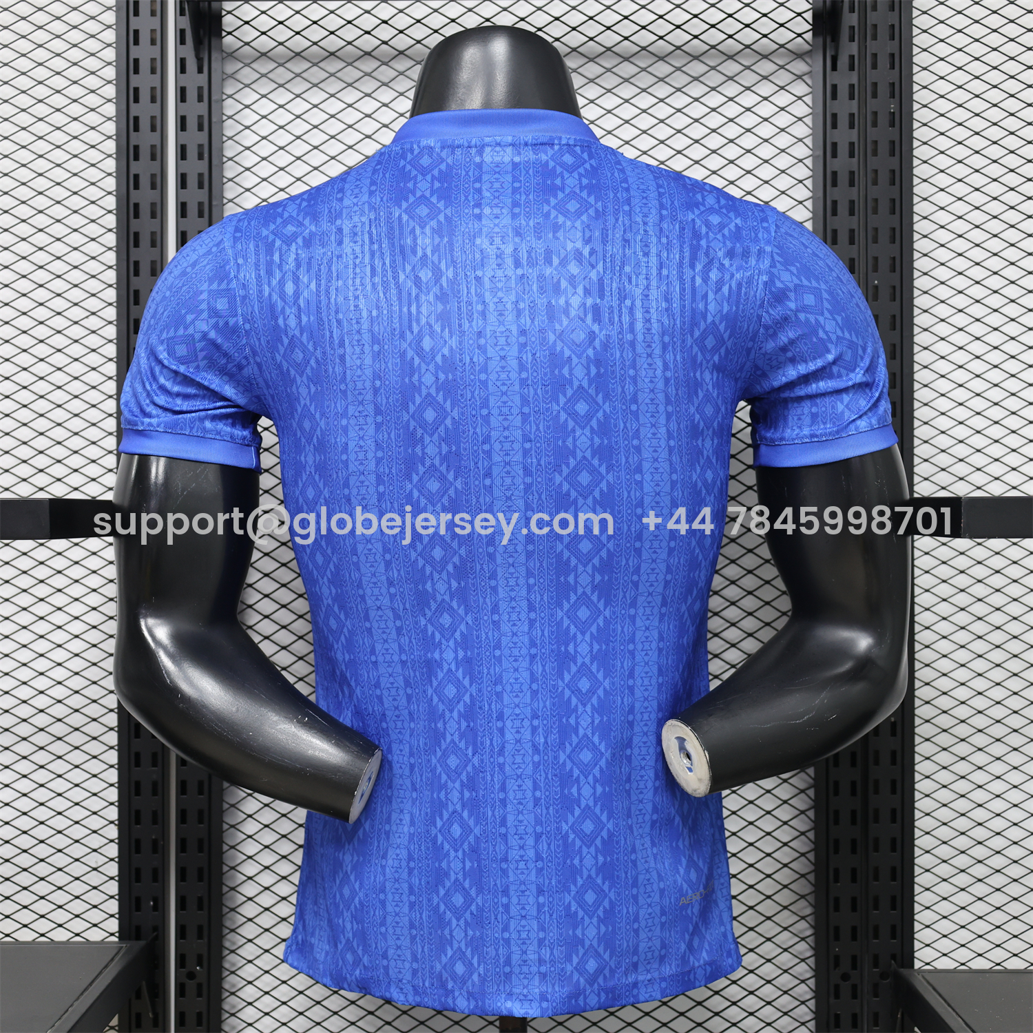 GlobeJersey-Brazil 2026 Diamond Texture Blue Special Jersey - Player Version