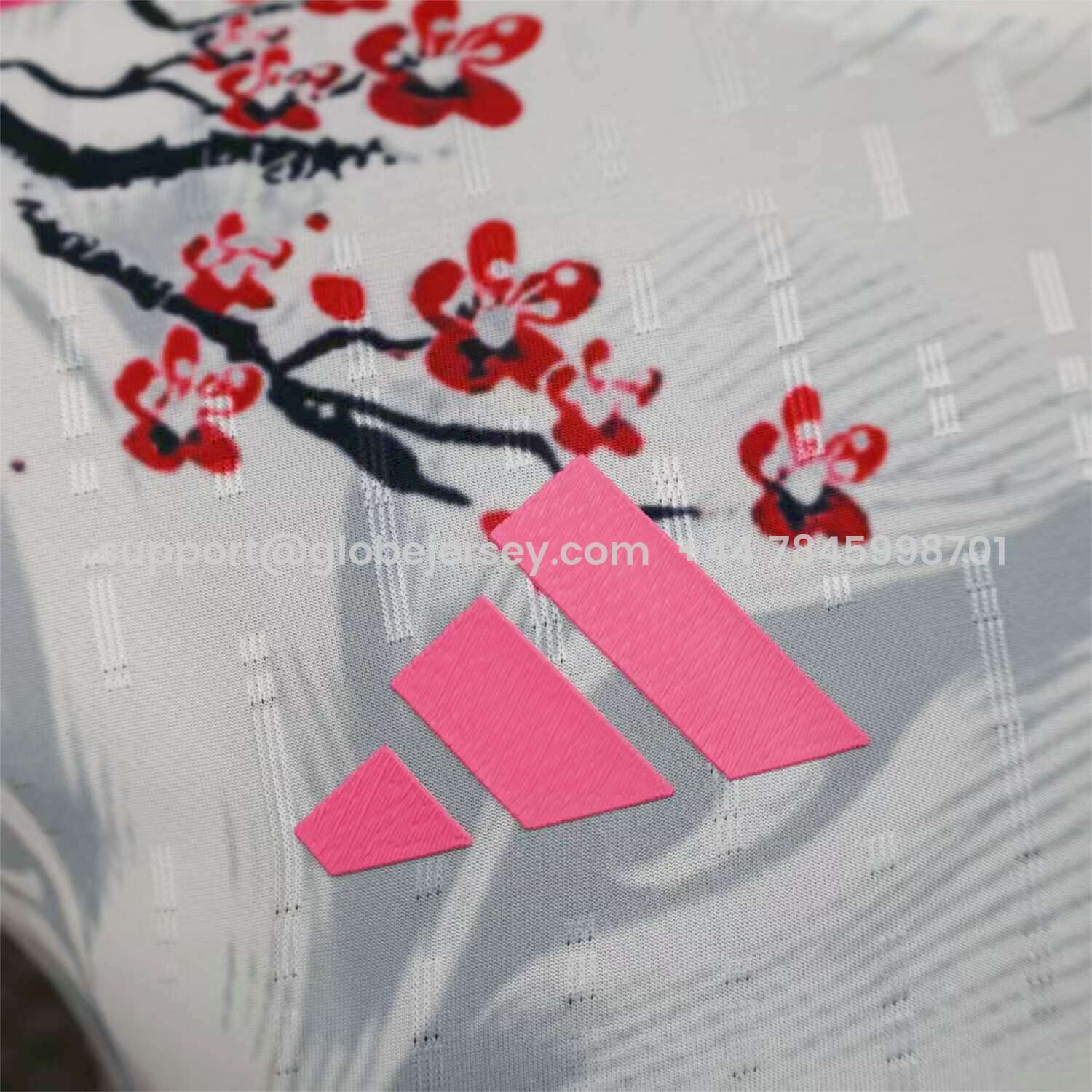 GlobeJersey-Japan 25-26 Plum Blossom and Snow Fox White Jersey - Player Version