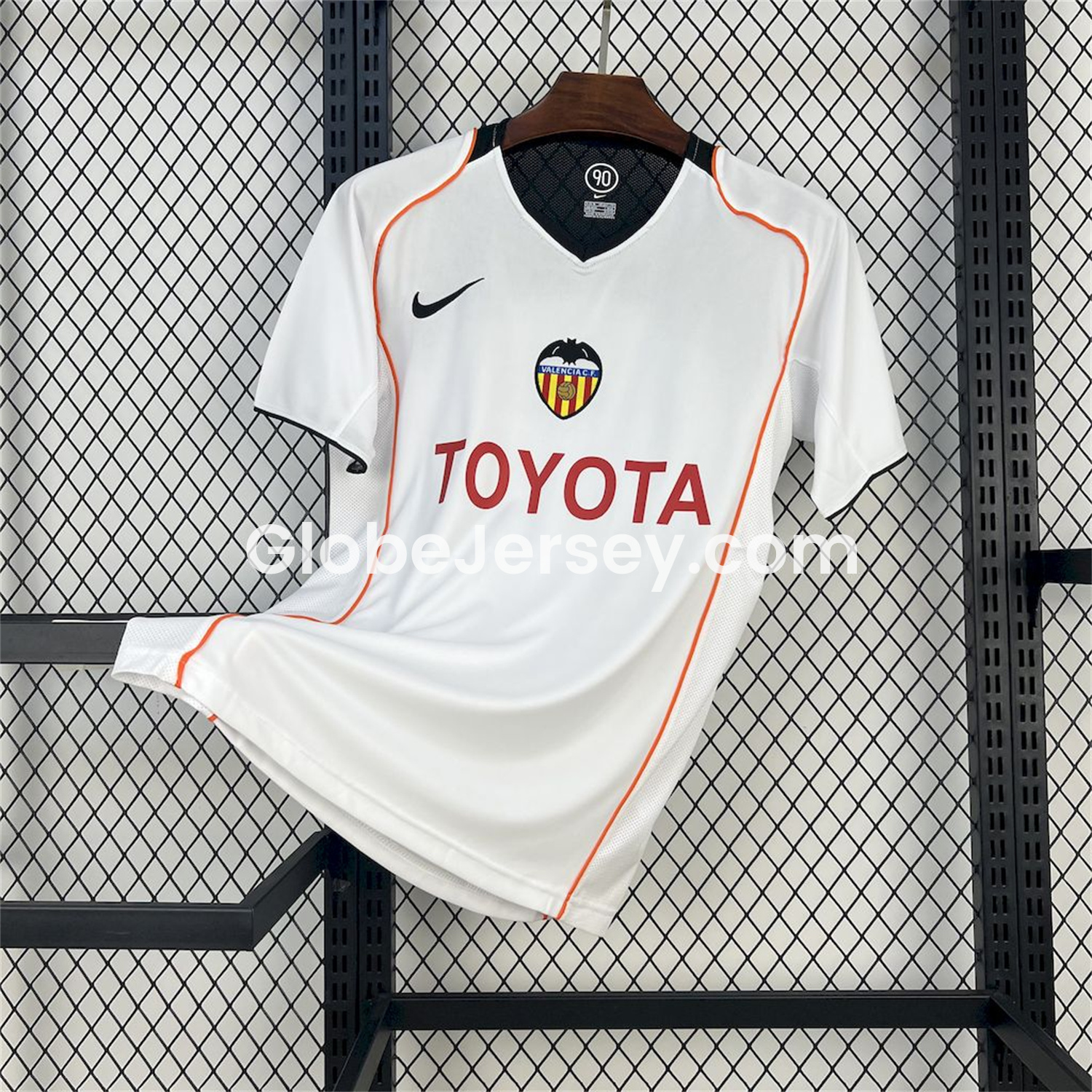 GlobeJersey-Retro Valencia 2004-05 Home Jersey