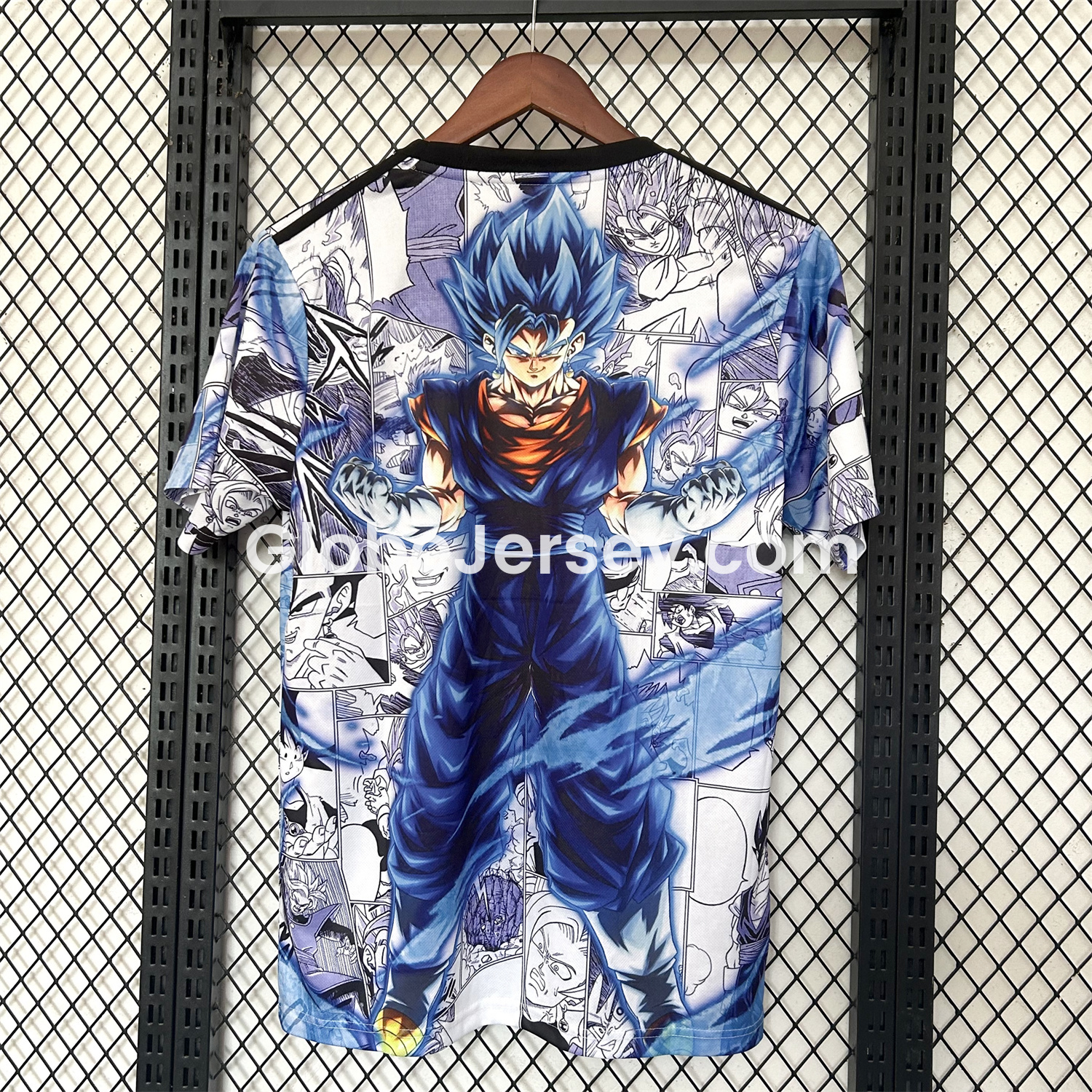 GlobeJersey-Japan 25-26 Blue Goku Black & White Background Special Jersey - Fans Version
