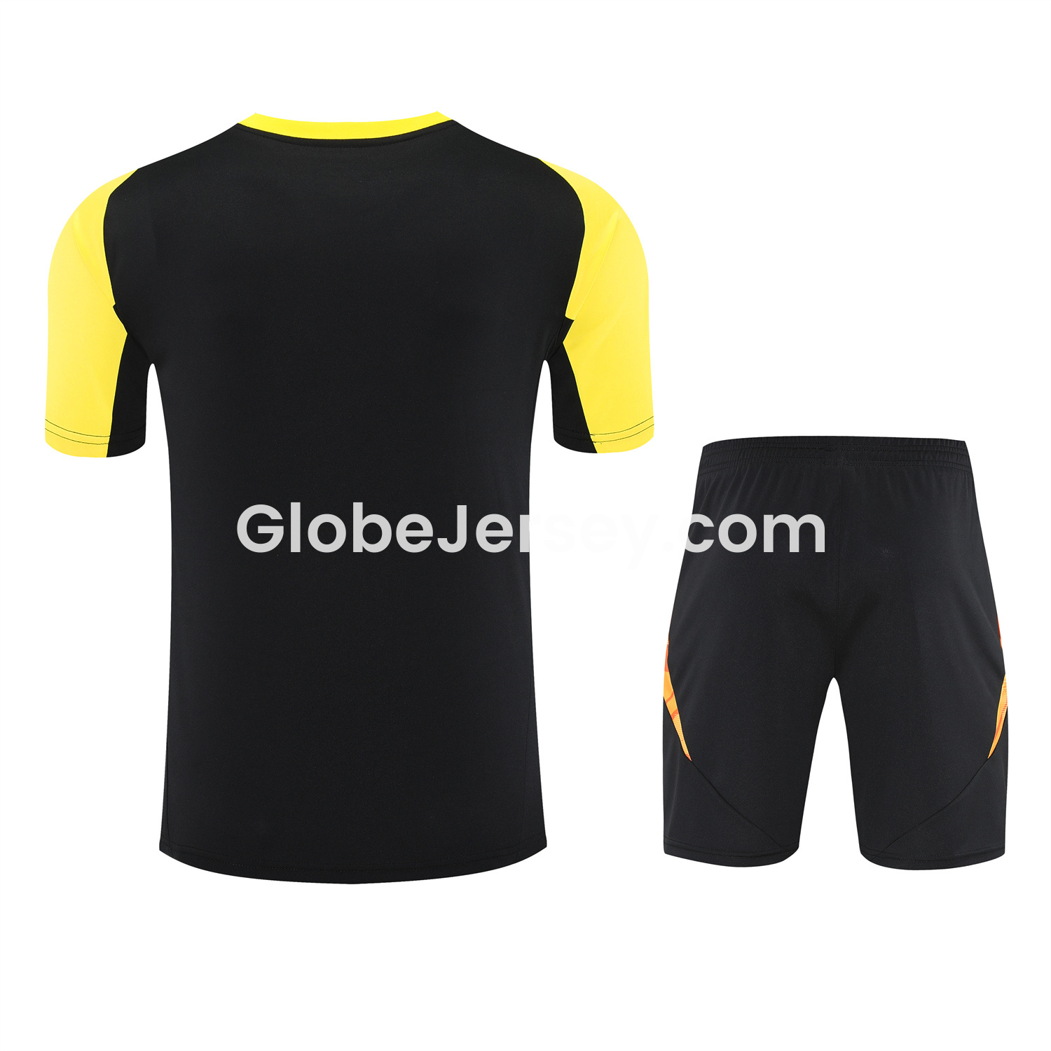 GlobeJersey-Atletico Mineiro 25-26 Short-Sleeve Kids Training Set - Black Top With Black Shorts