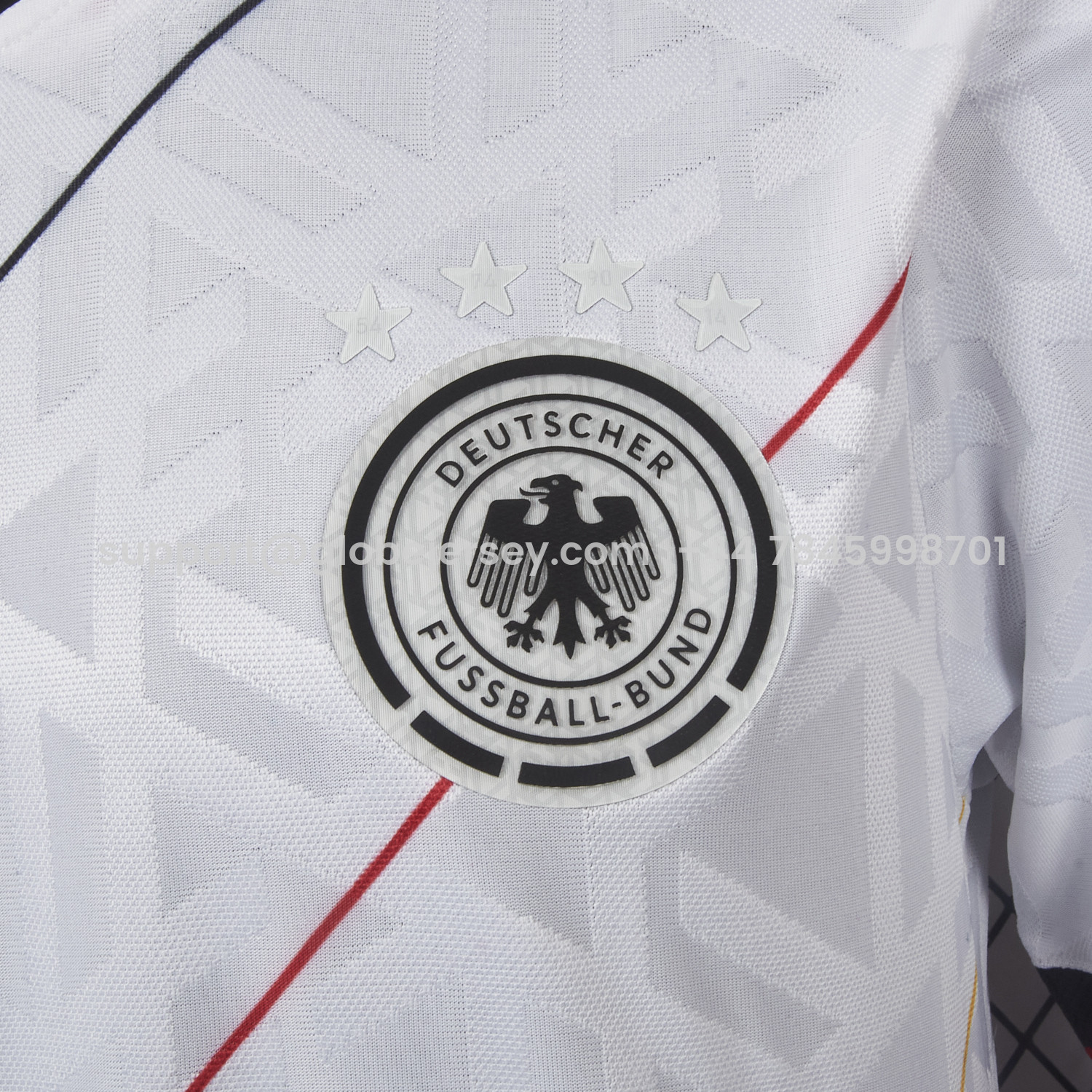 GlobeJersey-Germany 2026 Diagonal Stripes White Special Jersey - Player Version