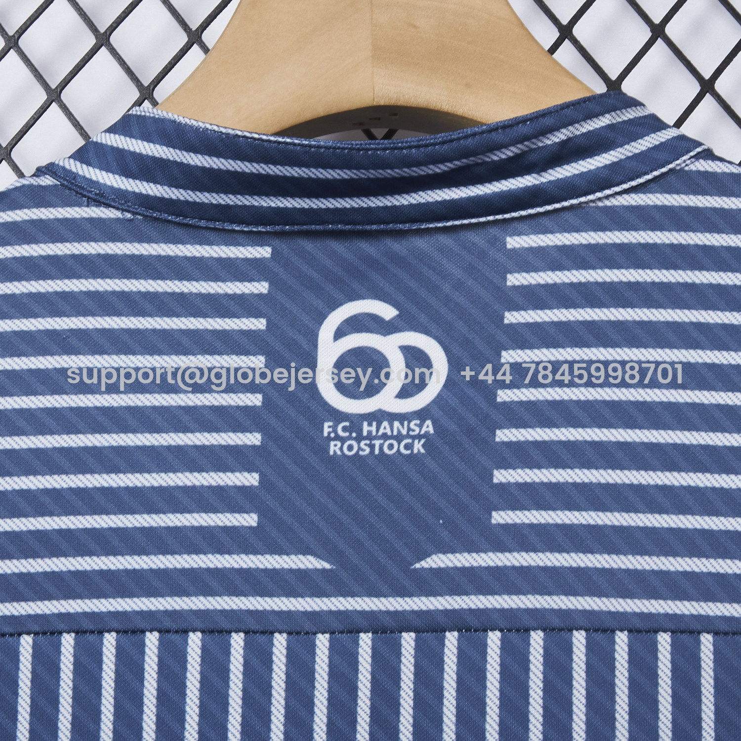 GlobeJersey-Hansa Rostock 25-26 60-Year Anniversary Fisherman Jersey - Fans Version