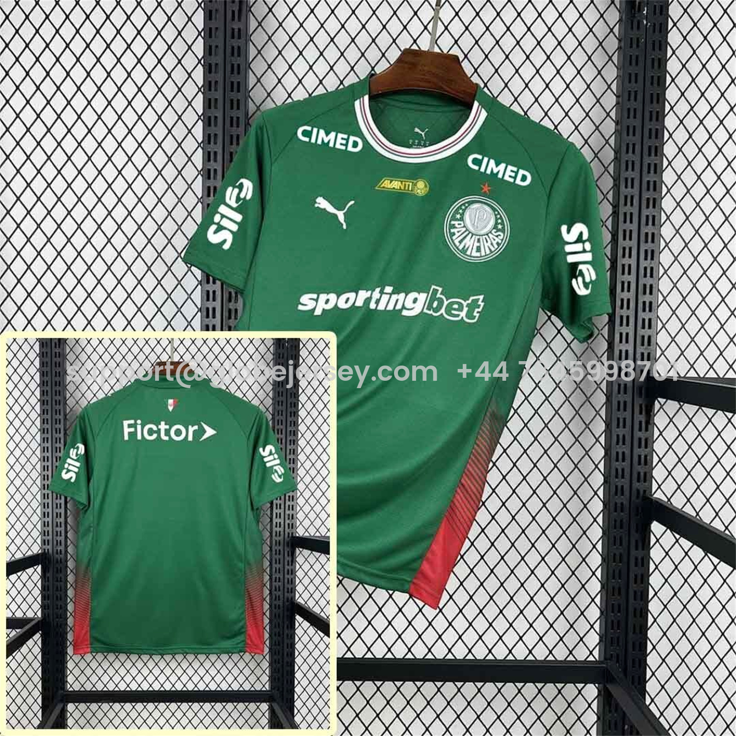GlobeJersey-Palmeiras 26-27 Home Jersey With All Sponsors - Fans Version