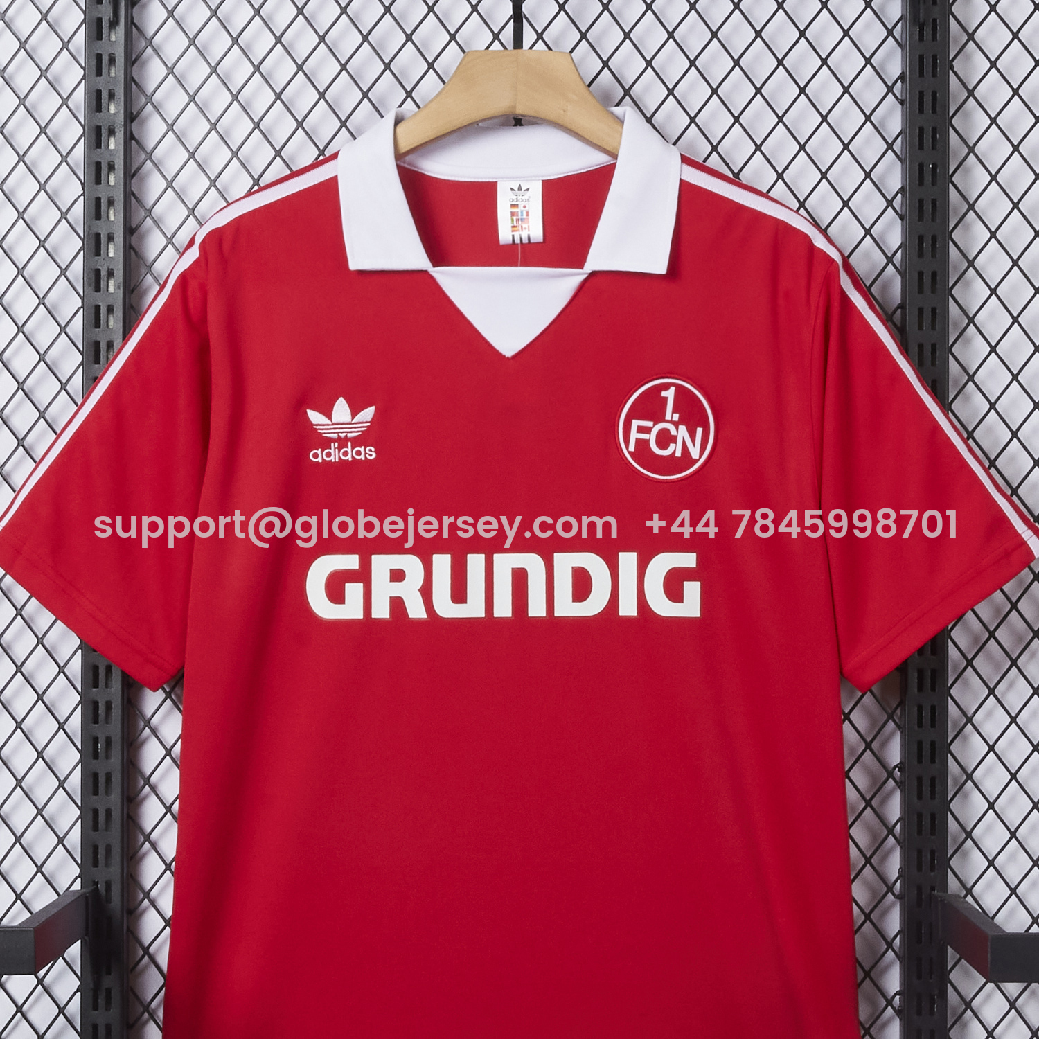 GlobeJersey-Retro Nürnberg 1978-80 Home Red Jersey