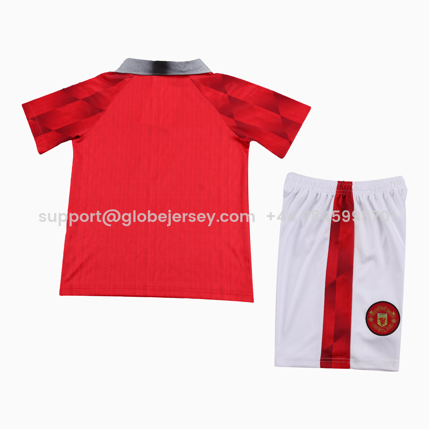 GlobeJersey-Retro Manchester United 1996-97 Home Kids Kit